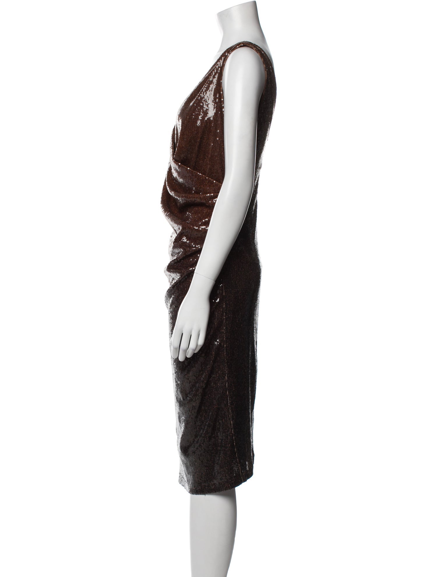 Donna Karan Sequin Midi Length Dress