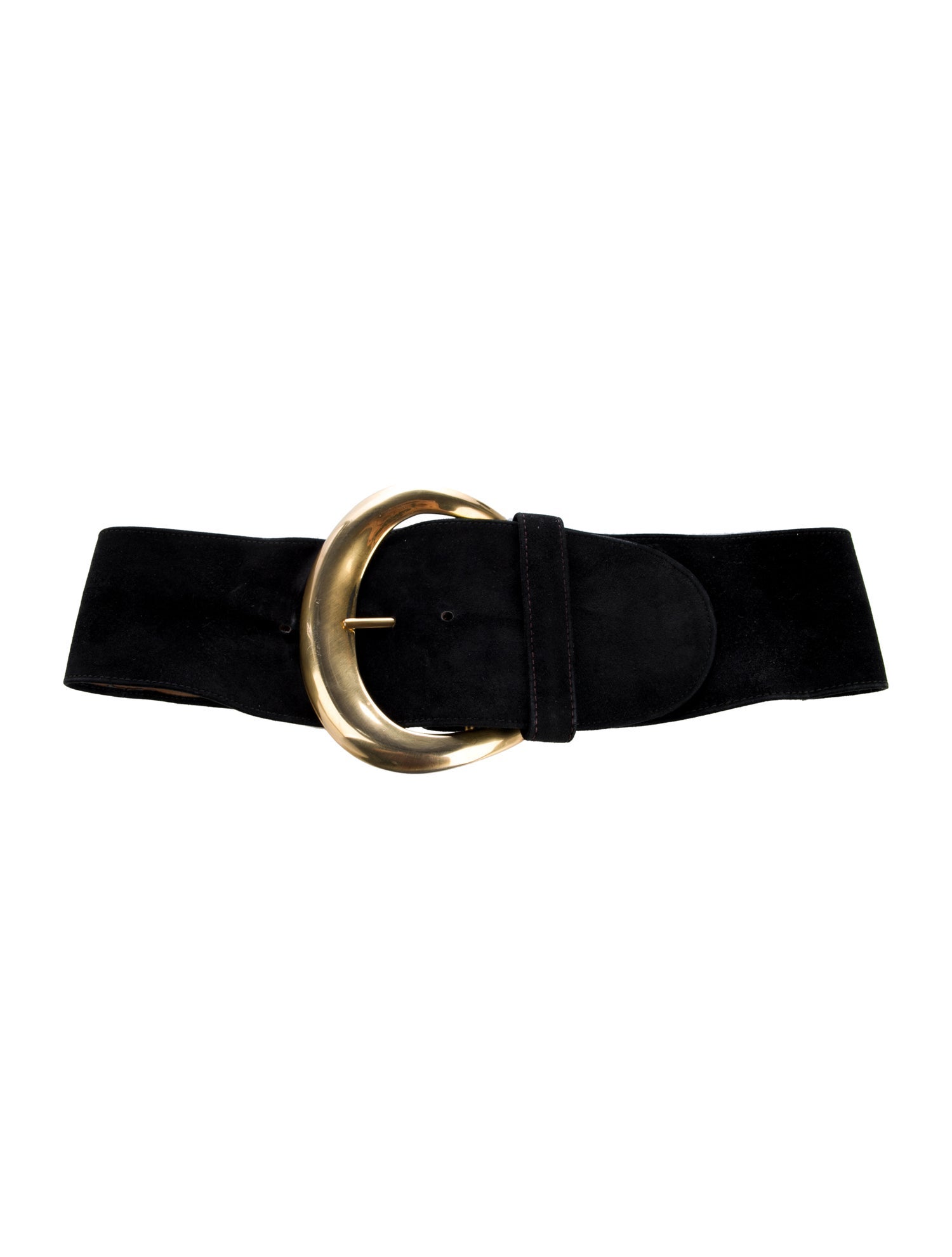 Donna Karan Wide Suede Waist Belt