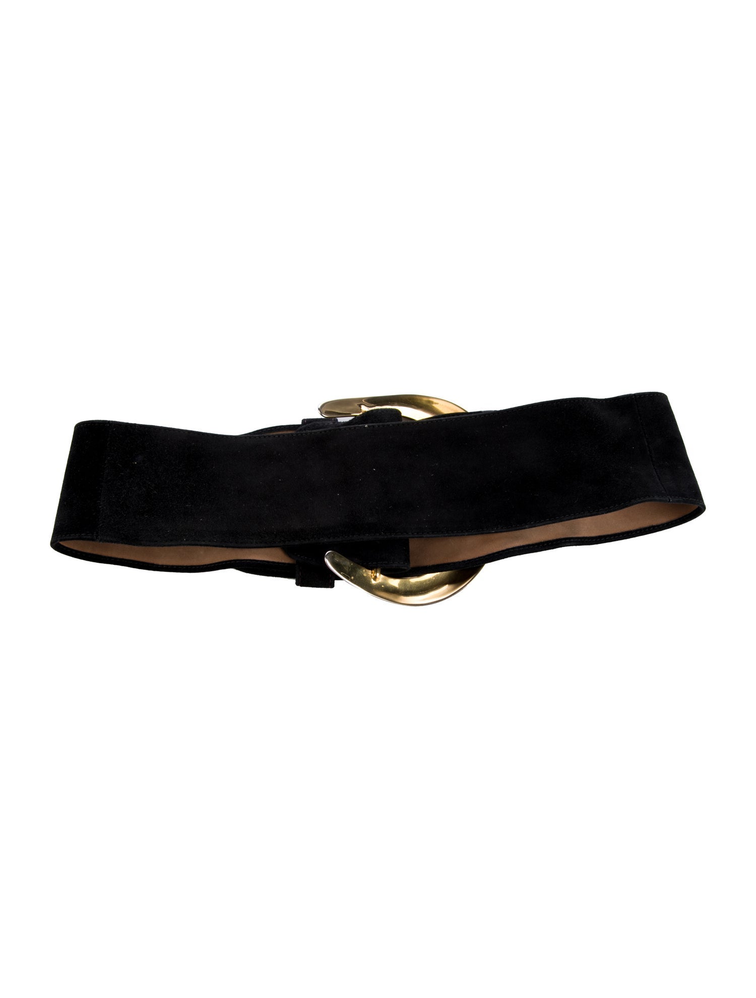 Donna Karan Wide Suede Waist Belt
