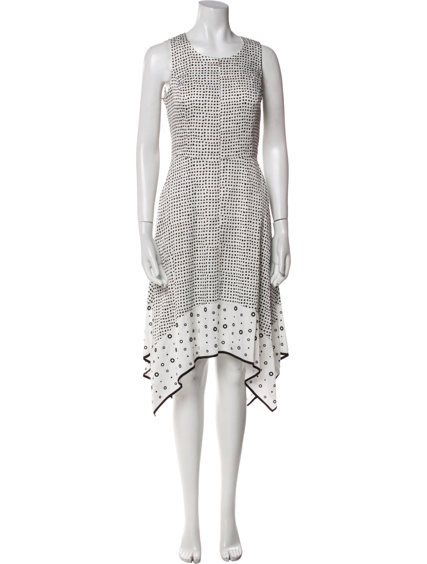 Donna Karan Printed Knee-Length Dress