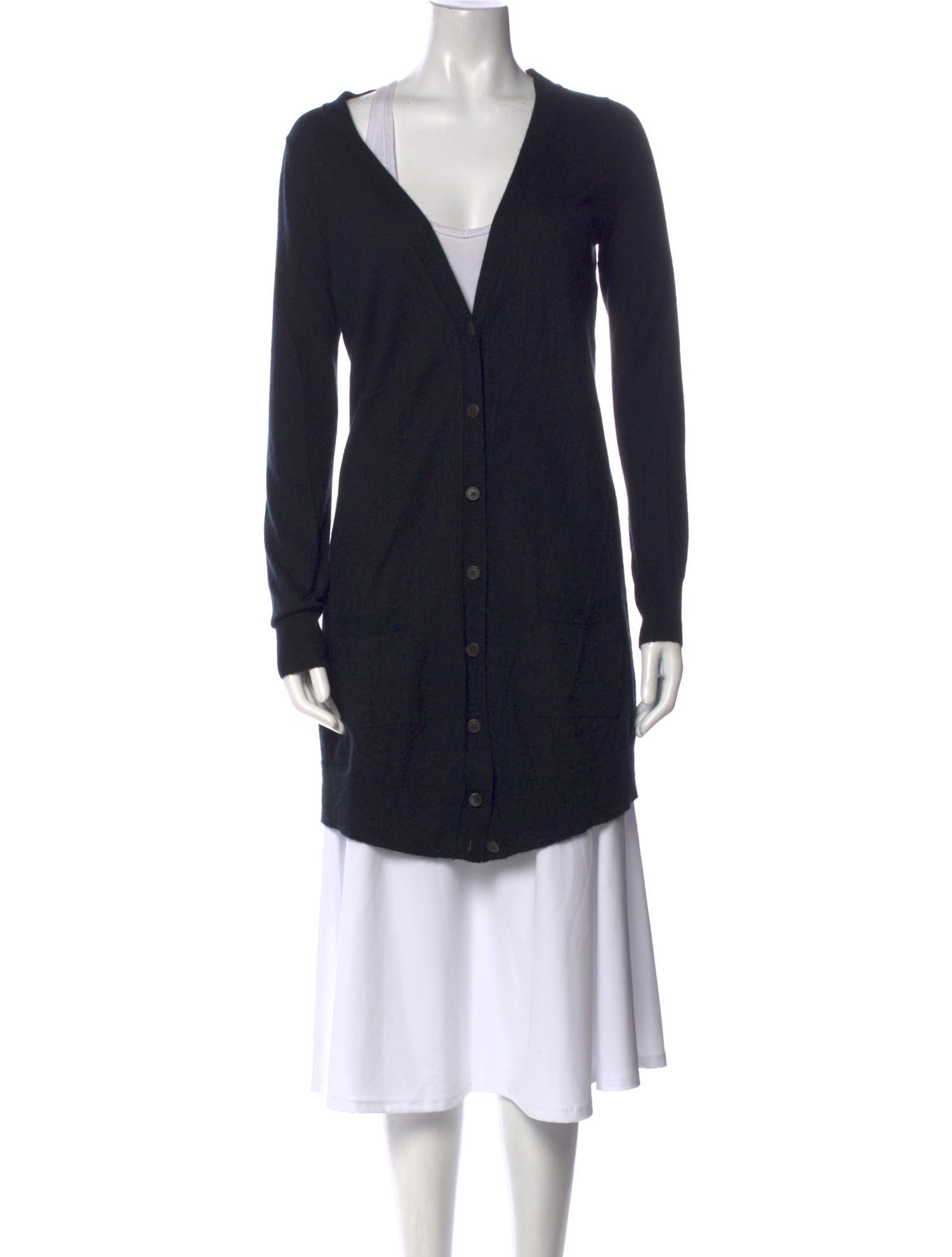 Donna Karan Cashmere V-Neck Sweater