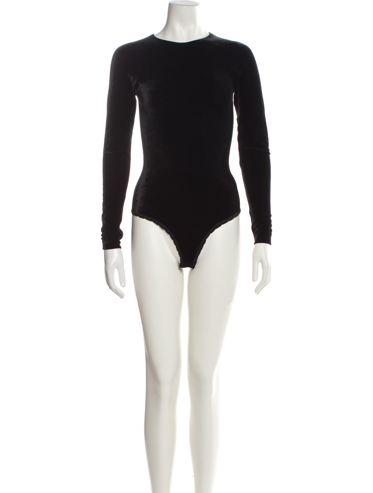 Donna Karan Crew Neck Long Sleeve Bodysuit