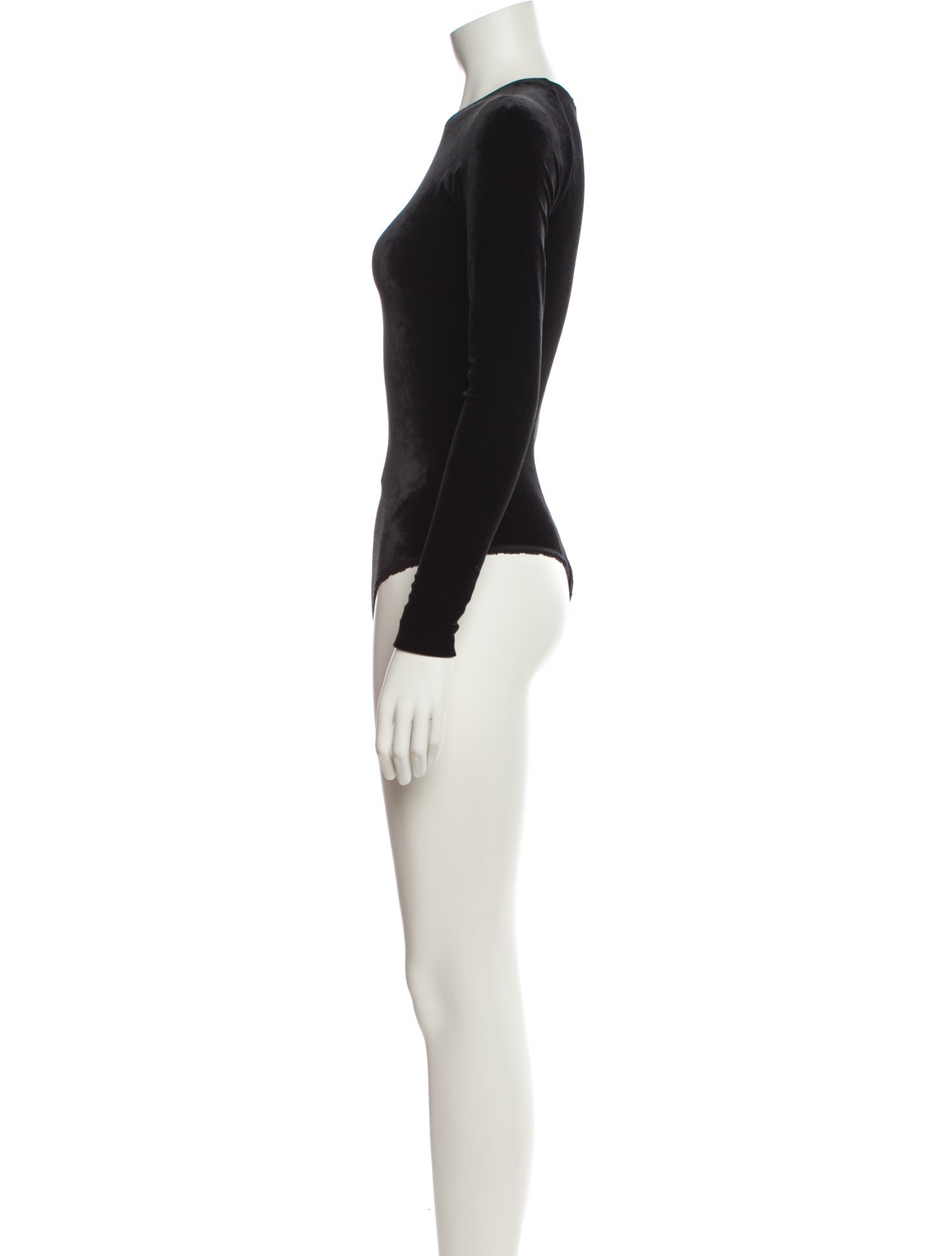 Donna Karan Crew Neck Long Sleeve Bodysuit