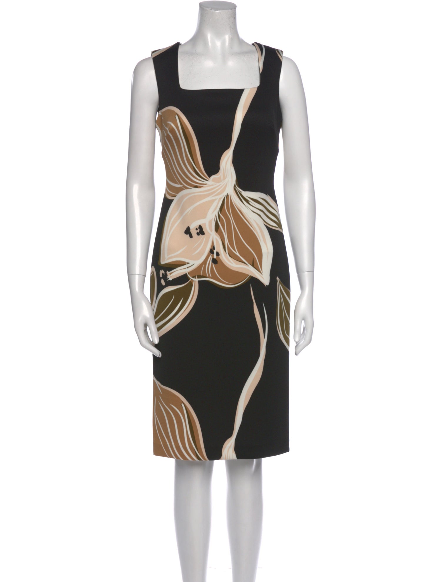 Donna Karan Printed Knee-Length Dress w/ Tags