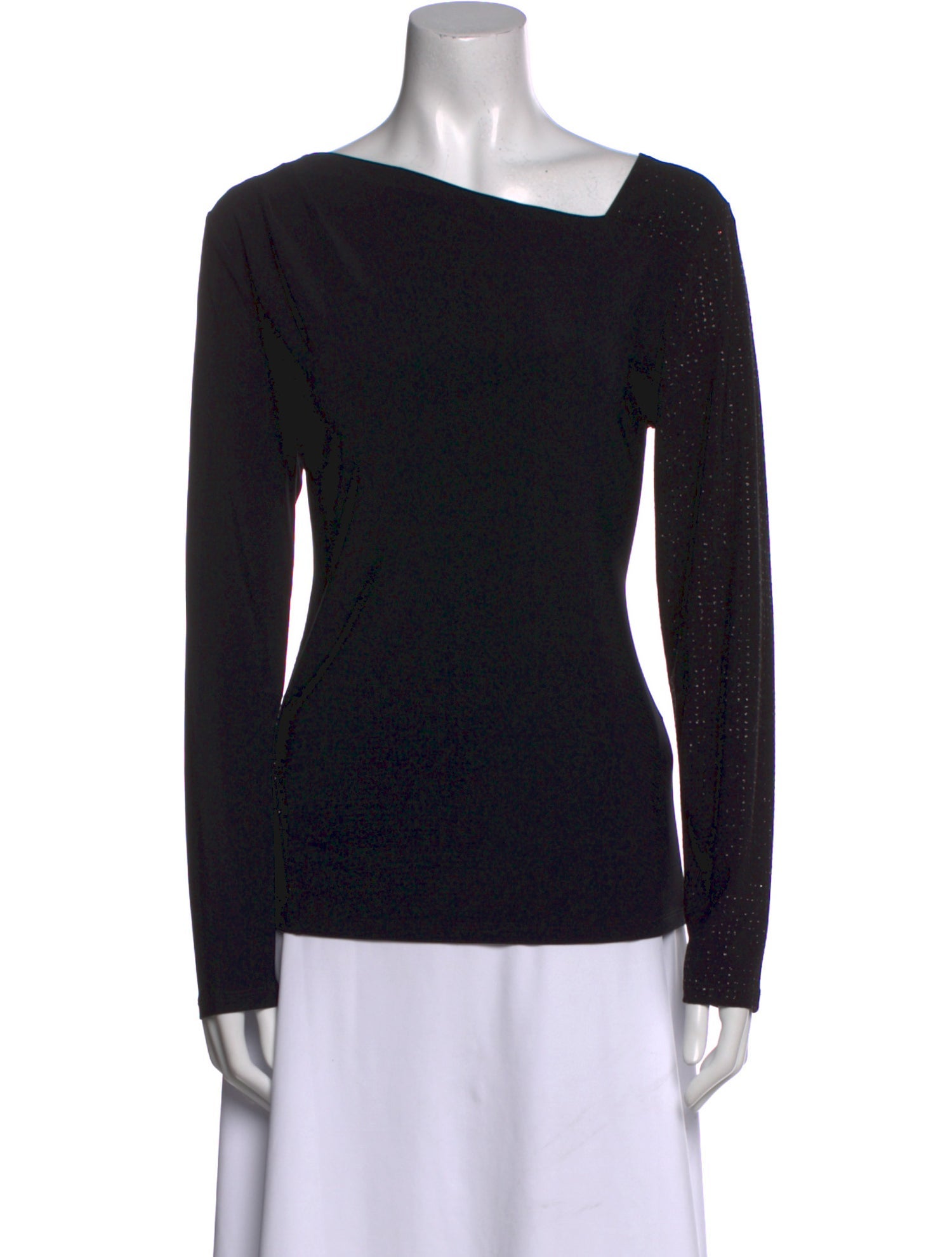 Donna Karan Cowl Neck Long Sleeve Top