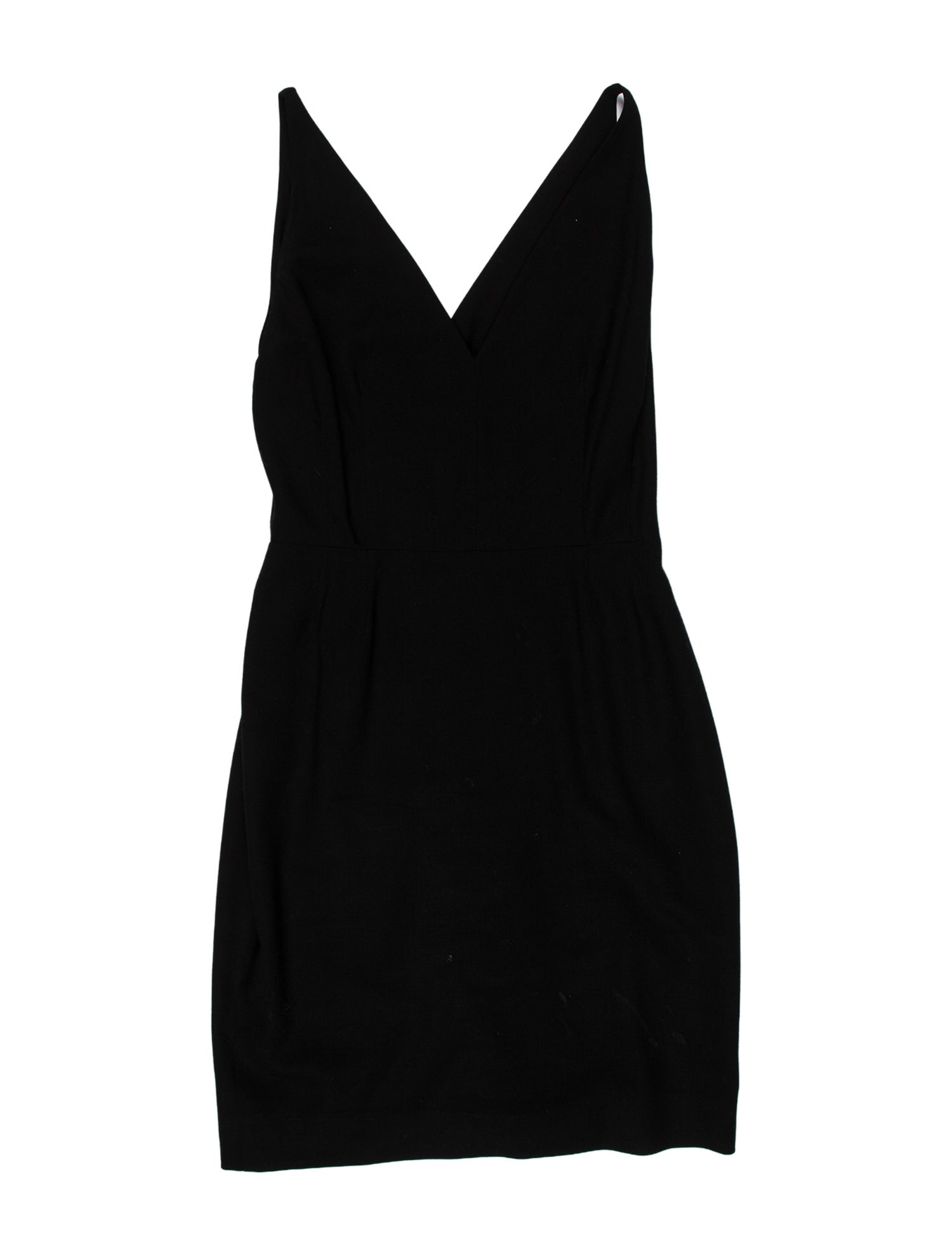 Donna Karan V-Neck Knee-Length Dress