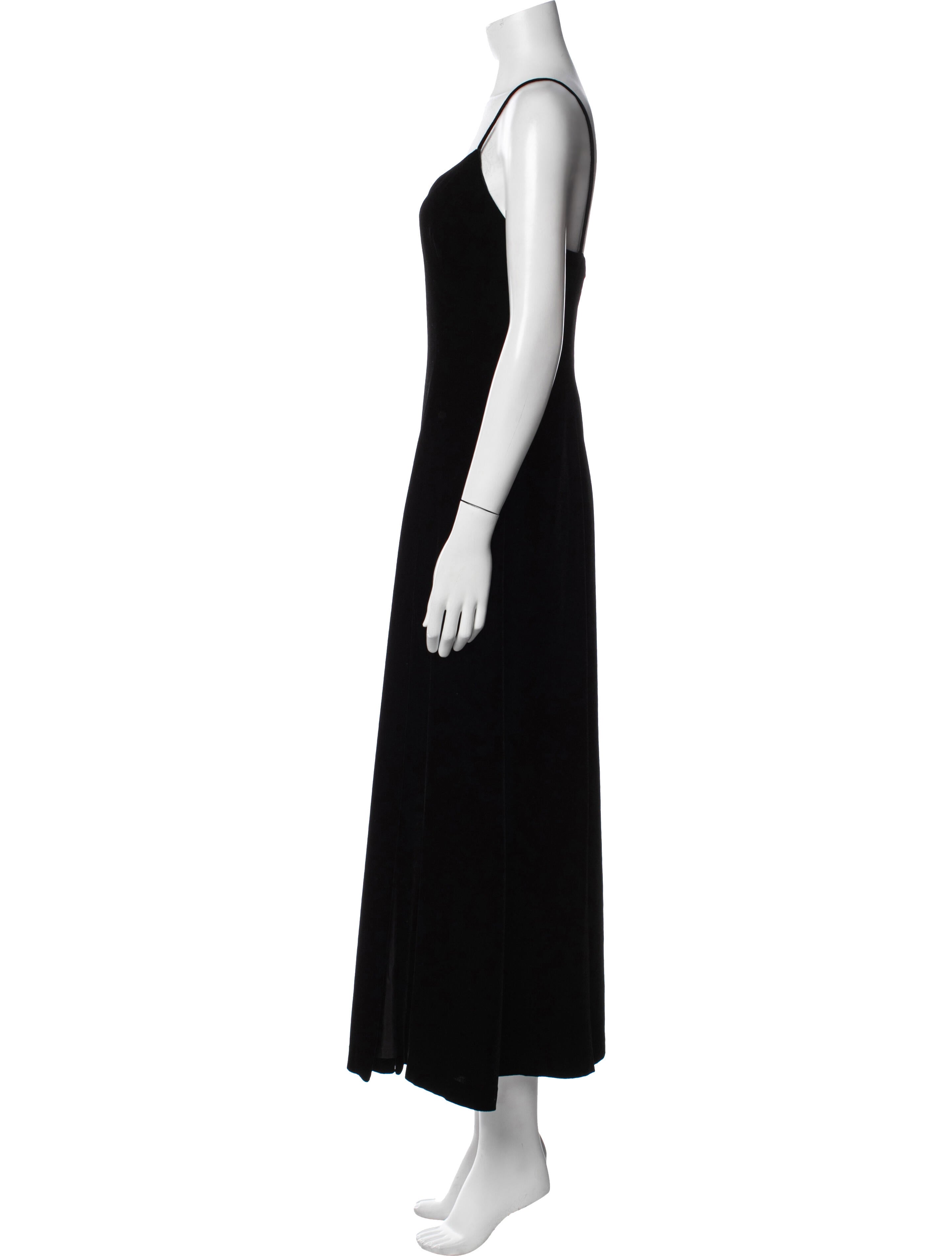 Donna Karan V-Neck Long Dress