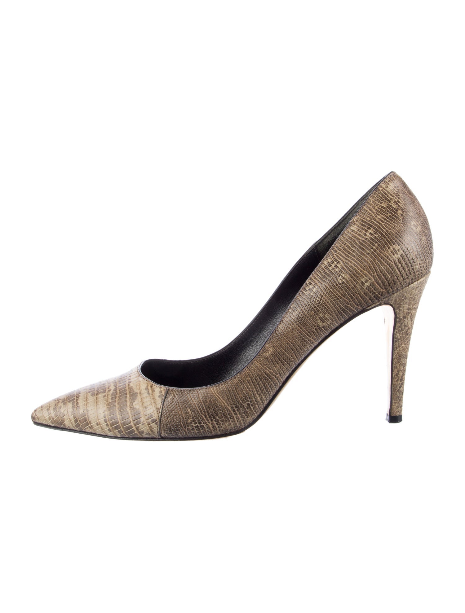 Donna Karan Lizard Printed Pumps