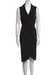 Donna Karan V-Neck Midi Length Dress