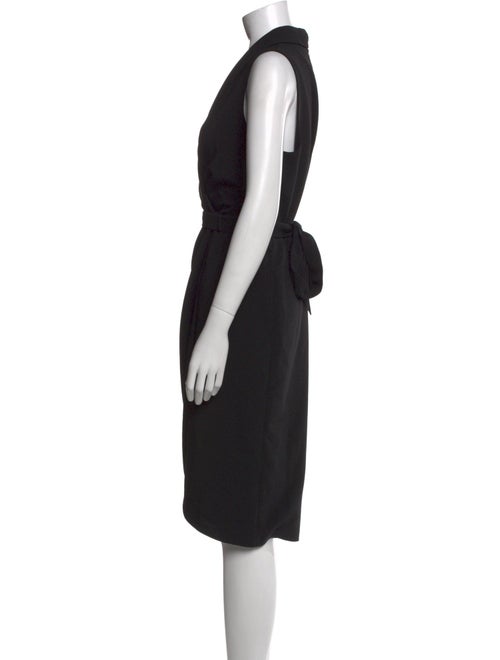 Donna Karan V-Neck Midi Length Dress