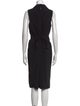 Donna Karan V-Neck Midi Length Dress