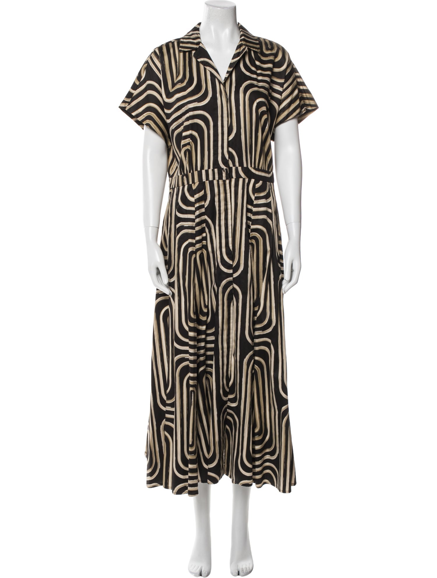 Donna Karan Printed Long Dress