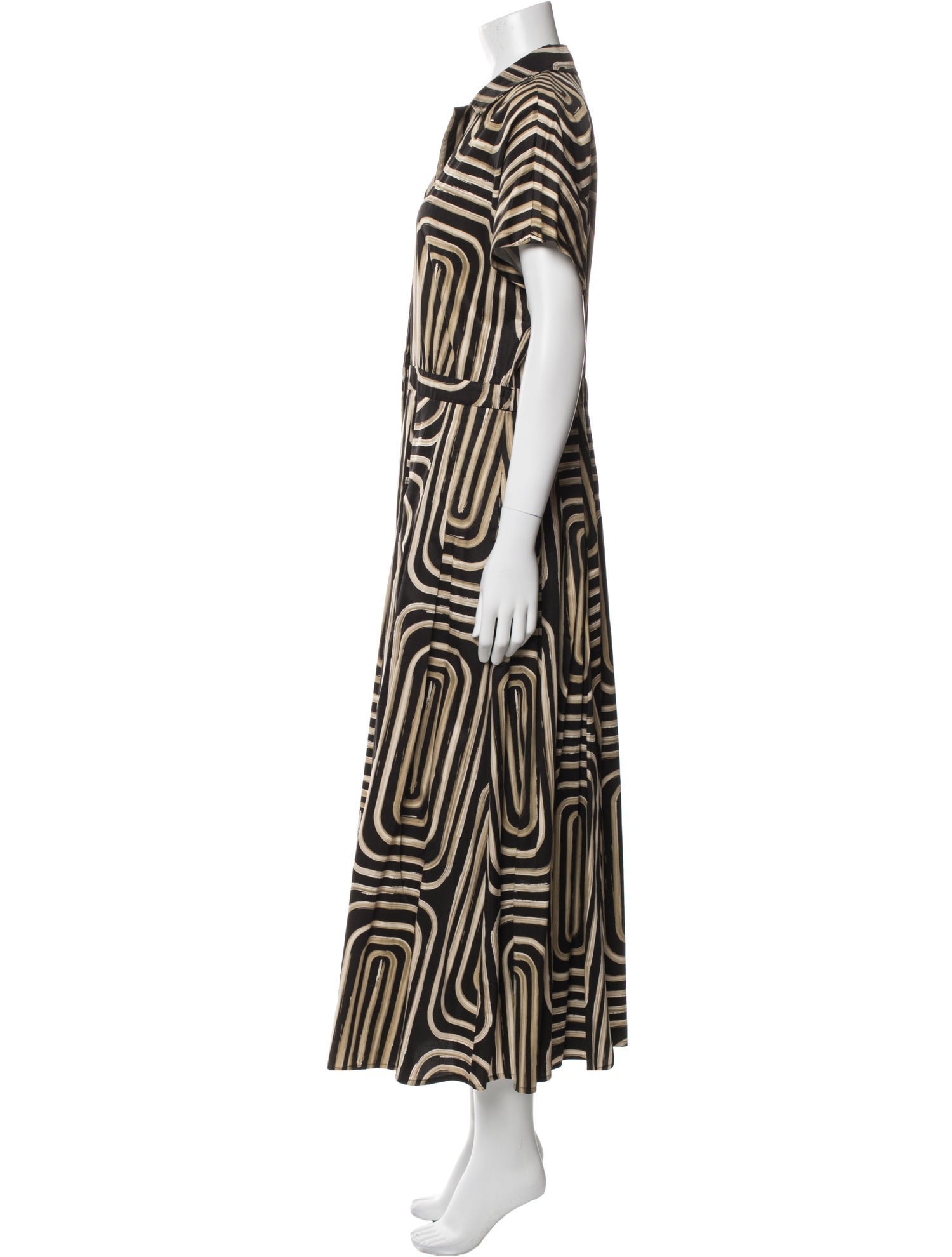 Donna Karan Printed Long Dress