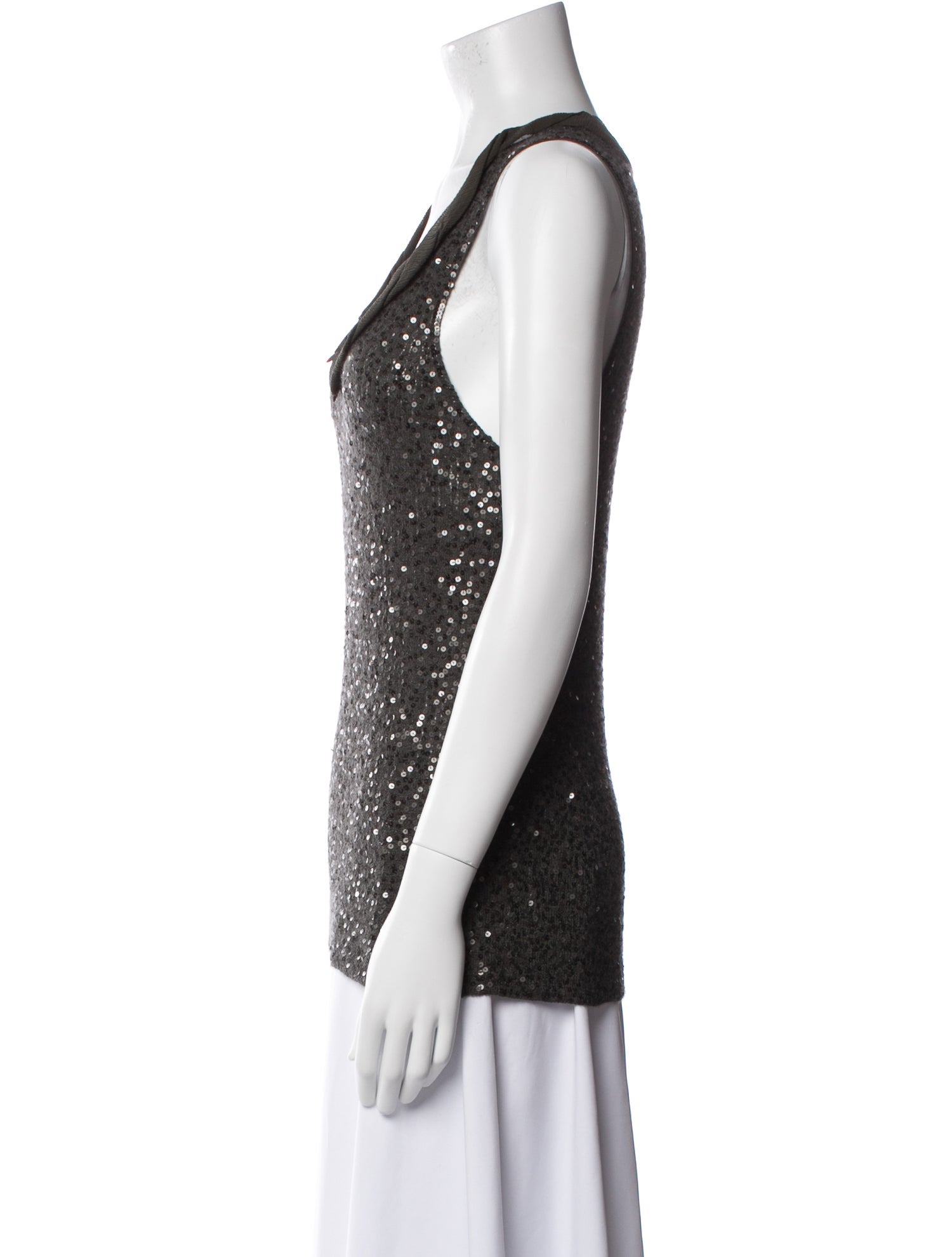 Donna Karan Cashmere Cowl Neck Top