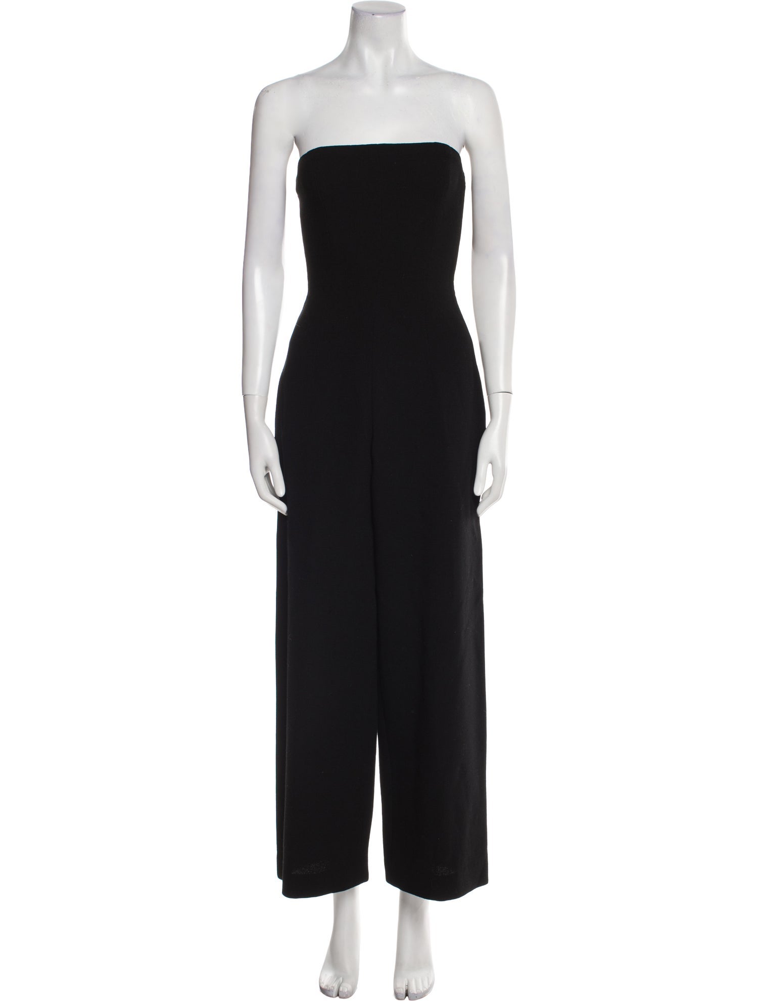 Donna Karan Wool Strapless Jumpsuit