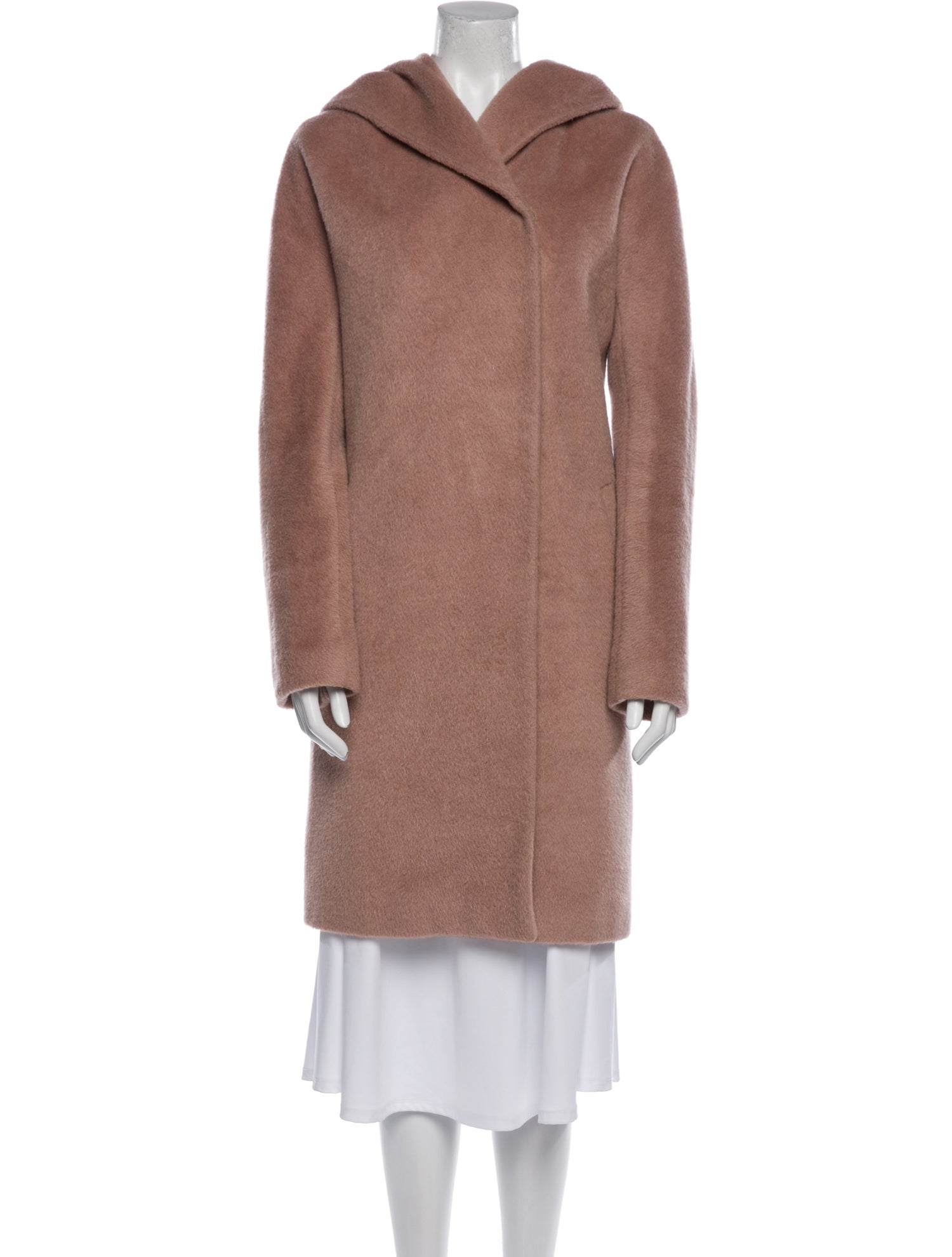 Donna Karan Wool Fur Coat