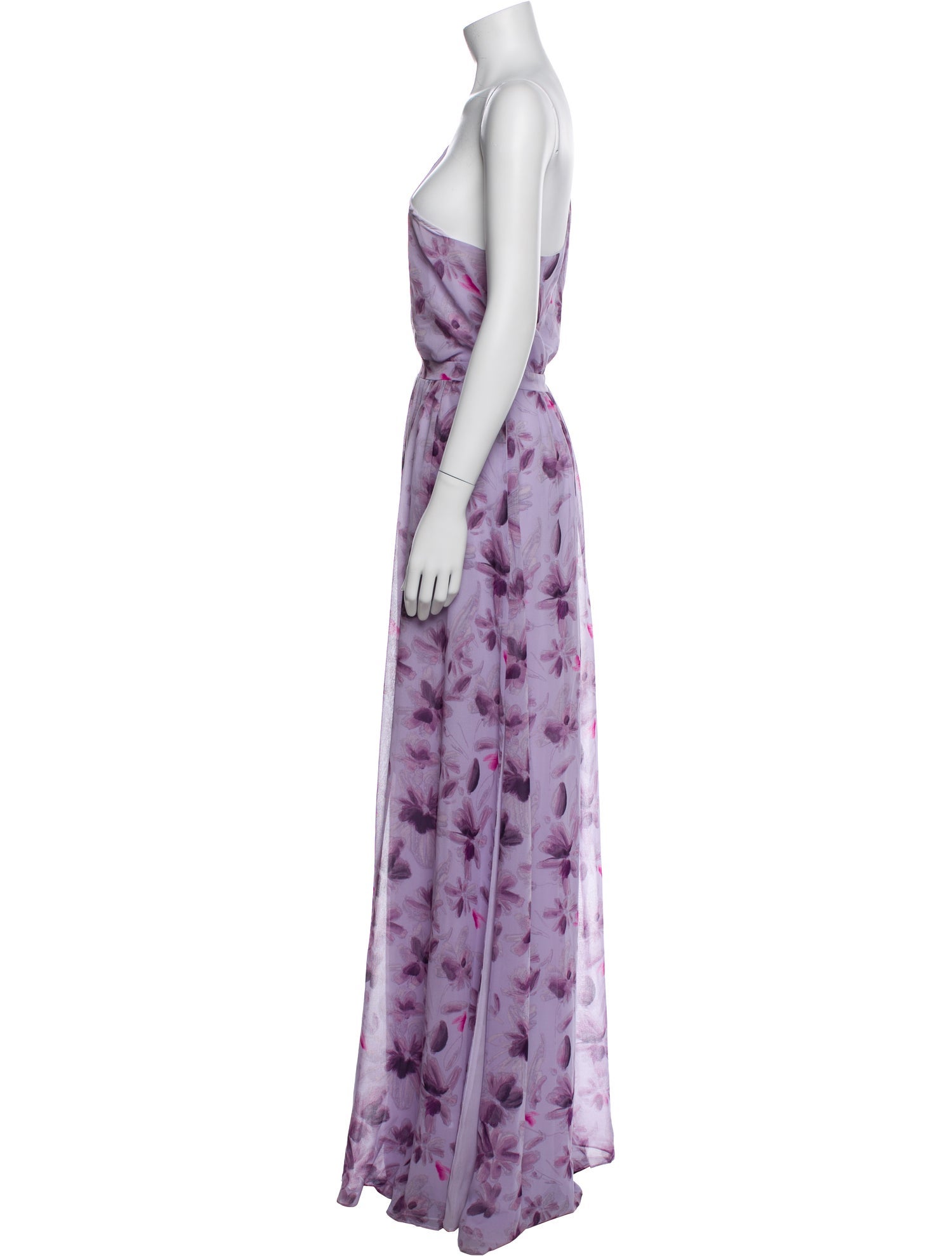 Donna Karan Floral Print Long Dress