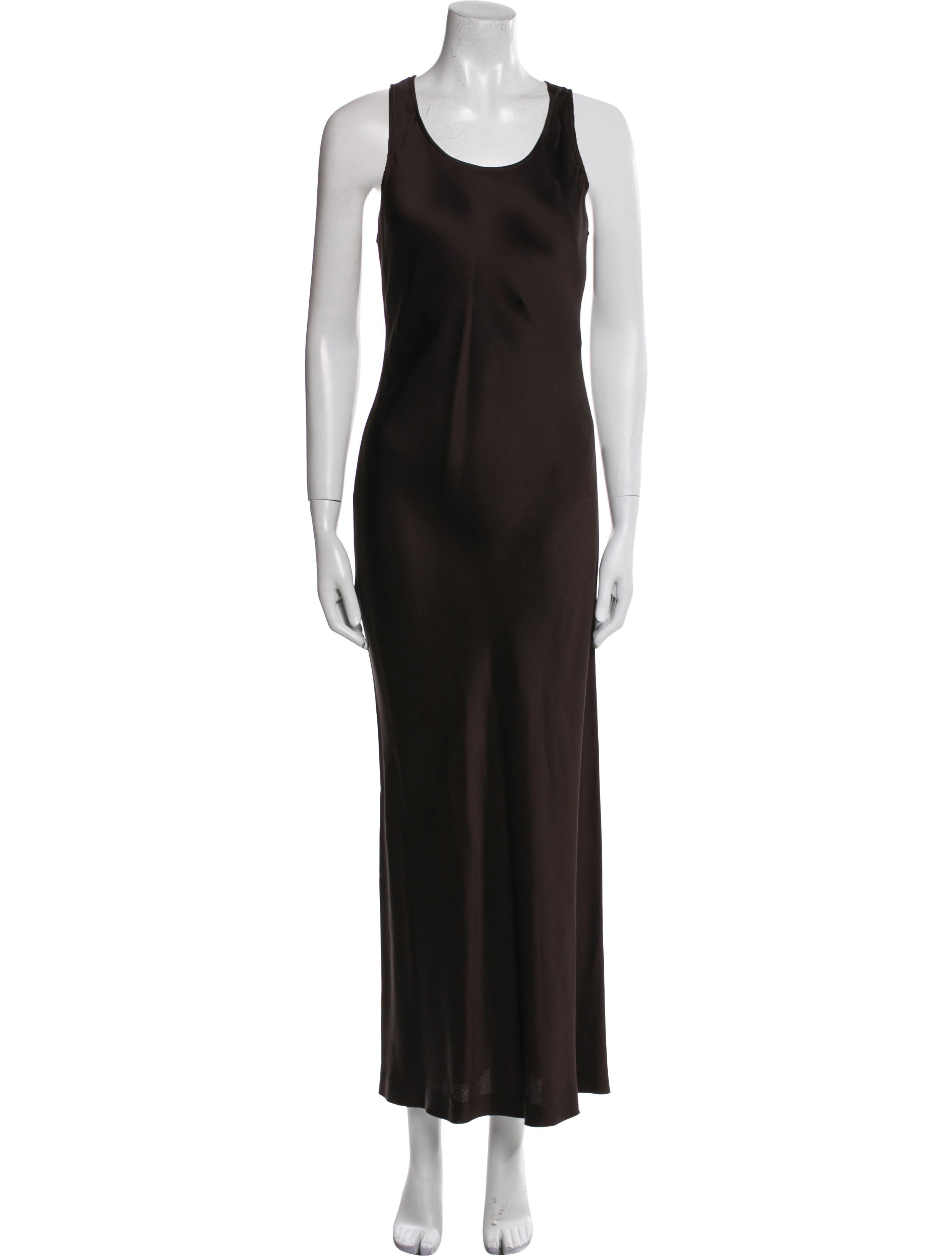 Donna Karan Scoop Neck Long Dress