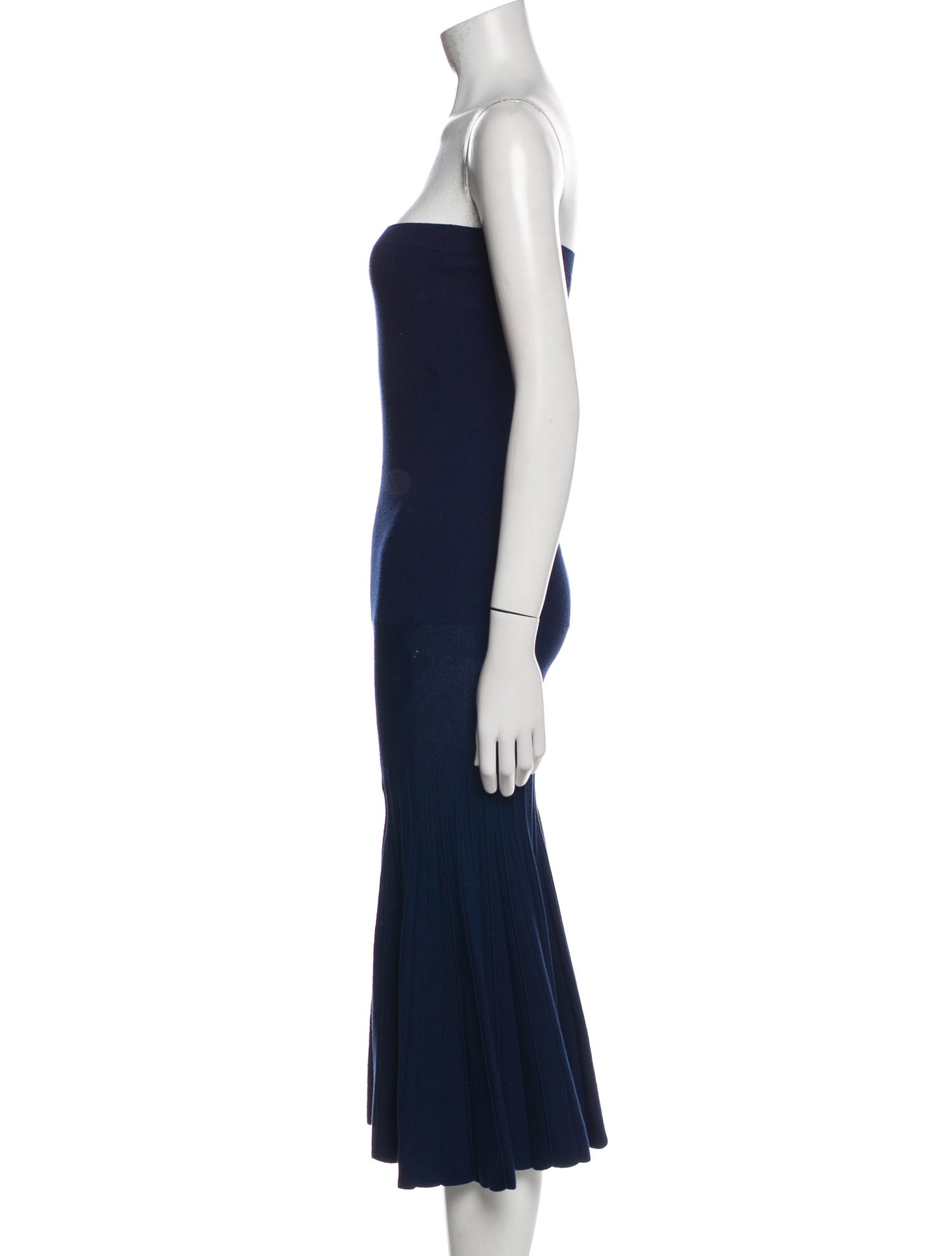 Donna Karan Strapless Midi Length Dress