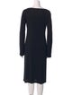 Donna Karan Bateau Neckline Midi Length Dress