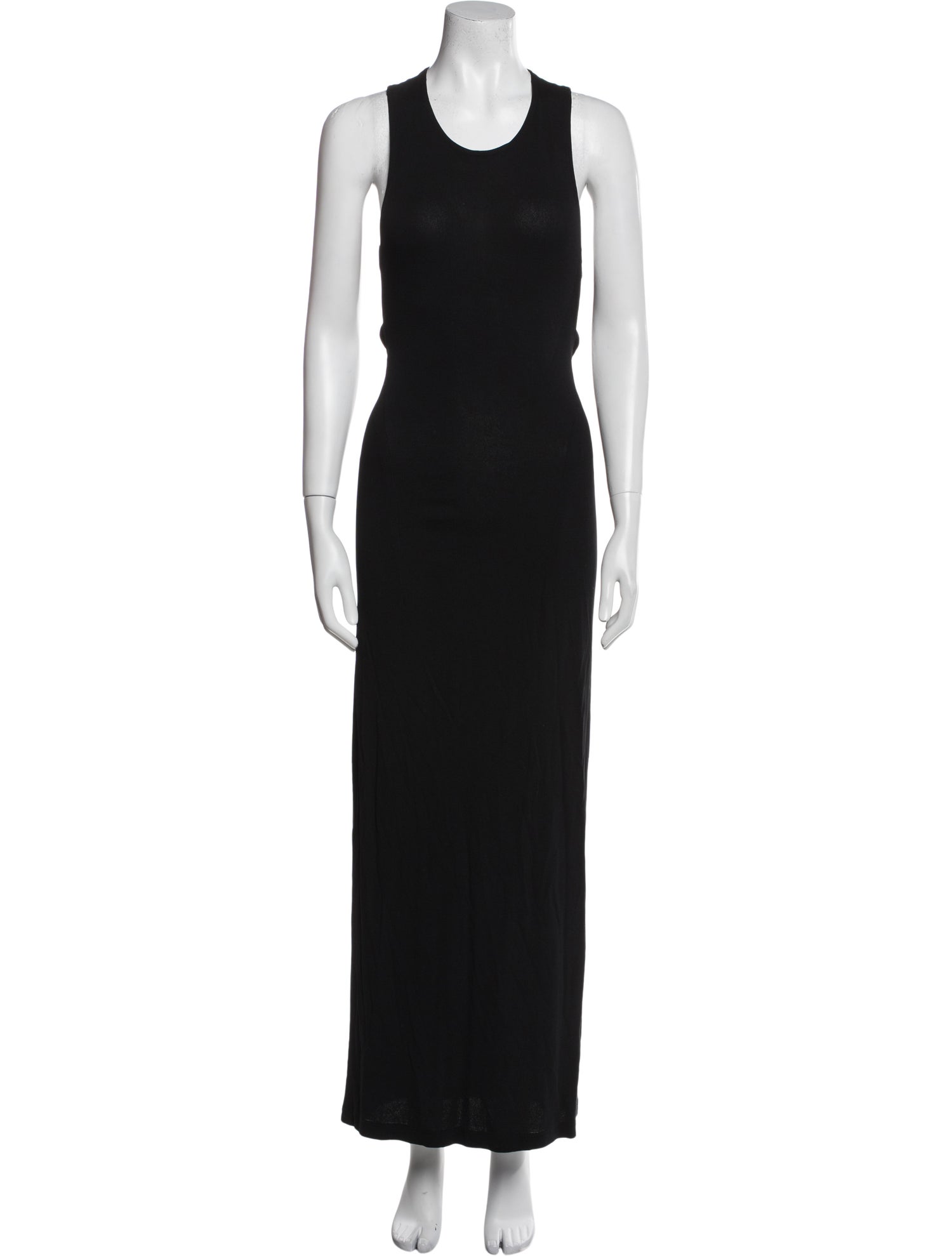 Donna Karan Scoop Neck Long Dress