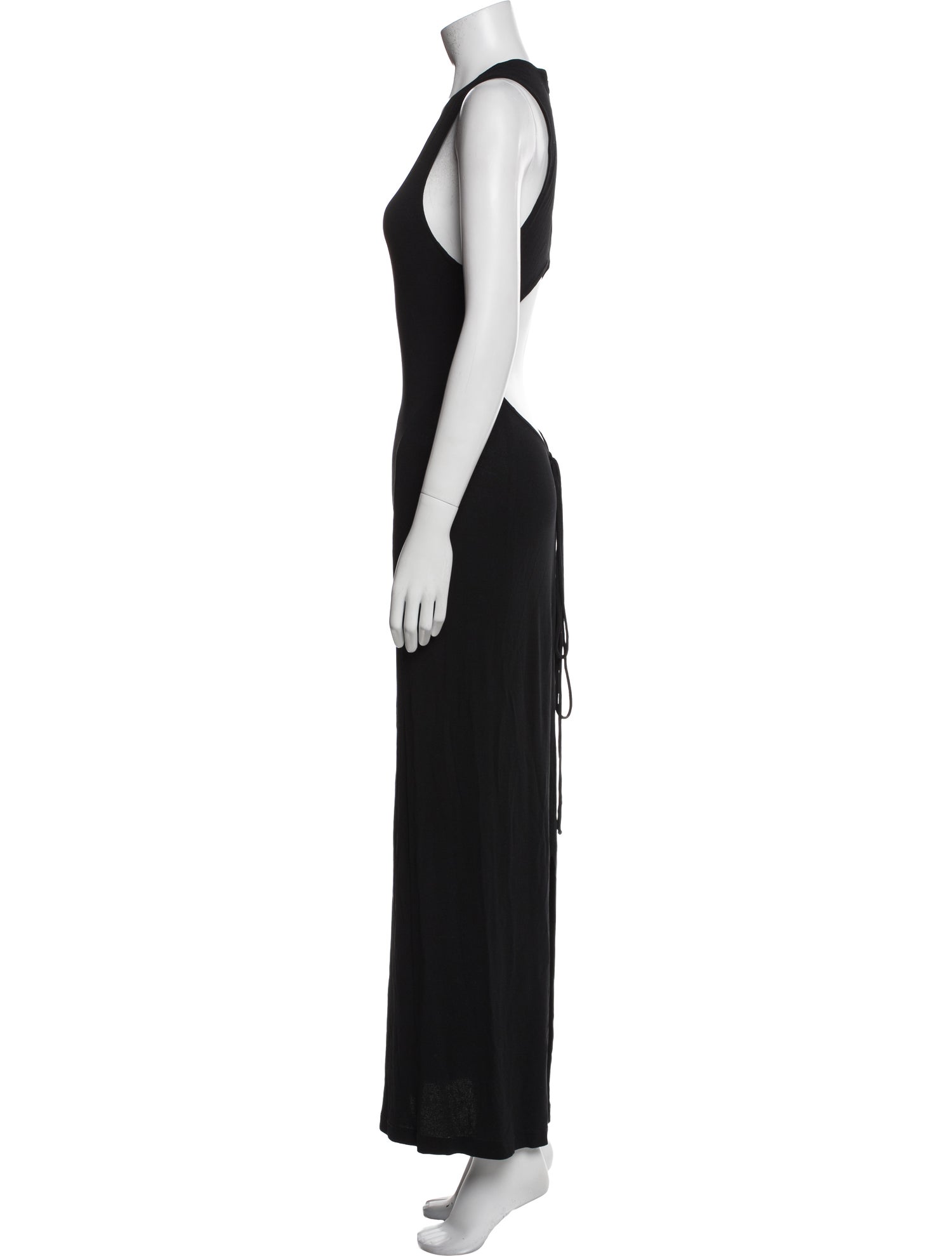 Donna Karan Scoop Neck Long Dress