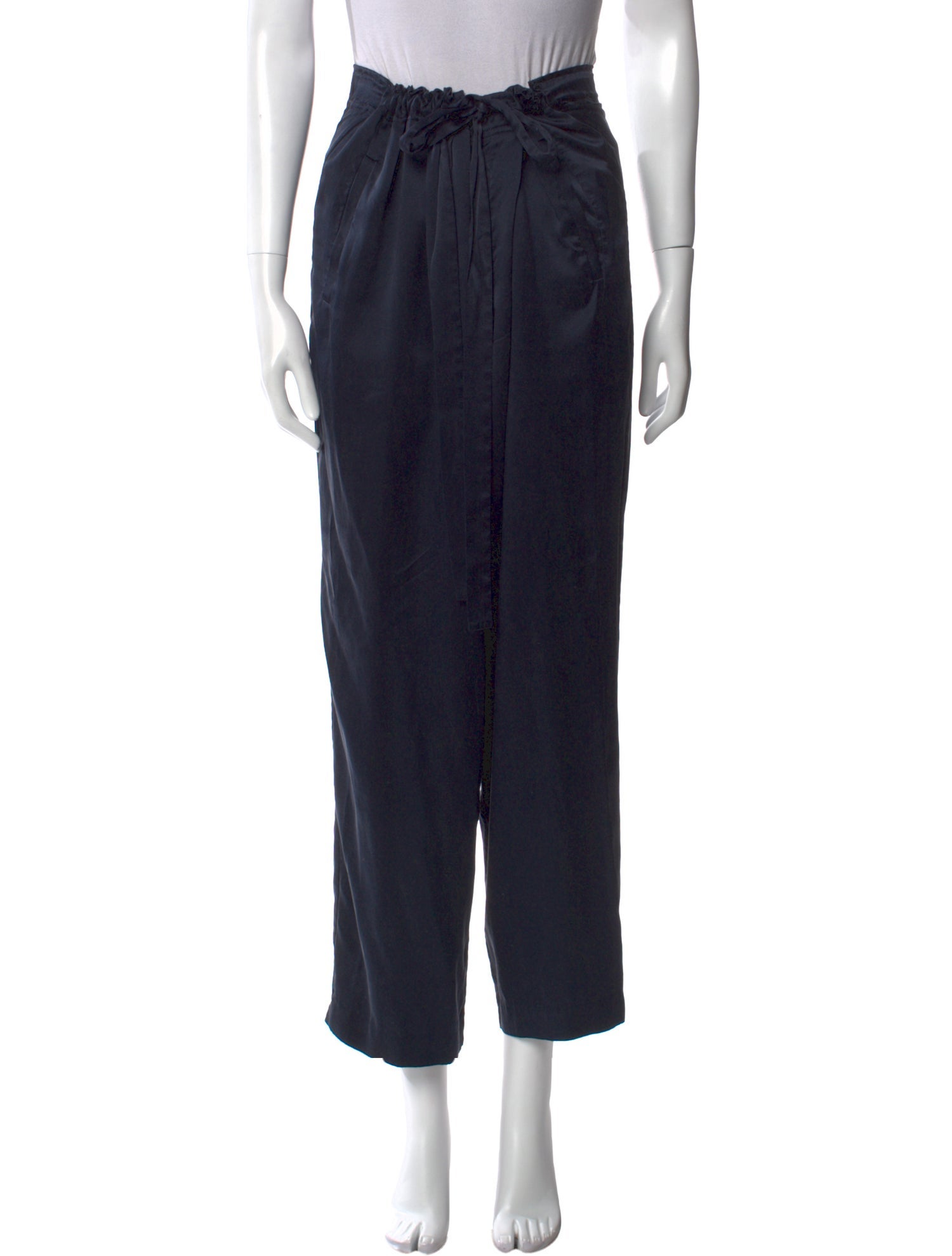 Donna Karan Silk Straight Leg Pants