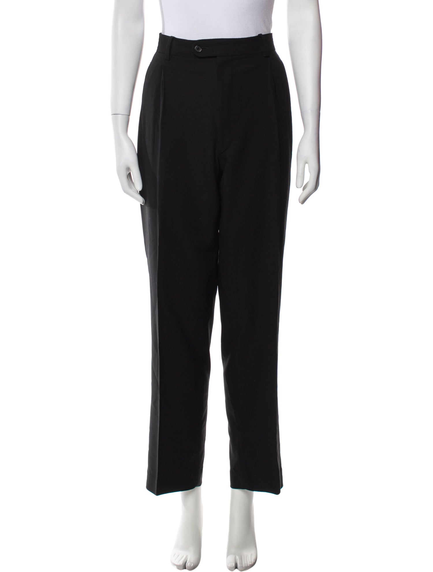 Donna Karan Wool Straight Leg Pants