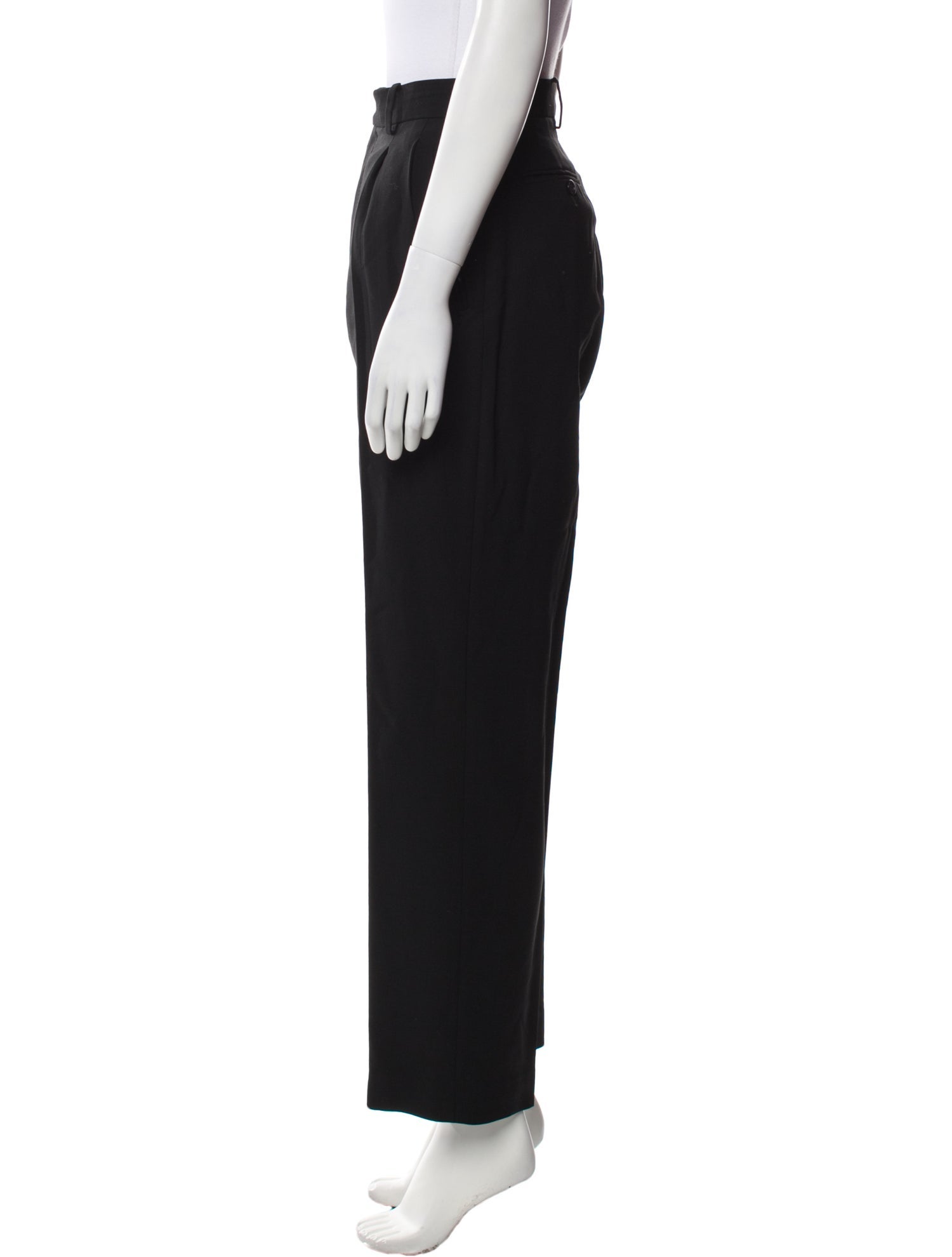 Donna Karan Wool Straight Leg Pants