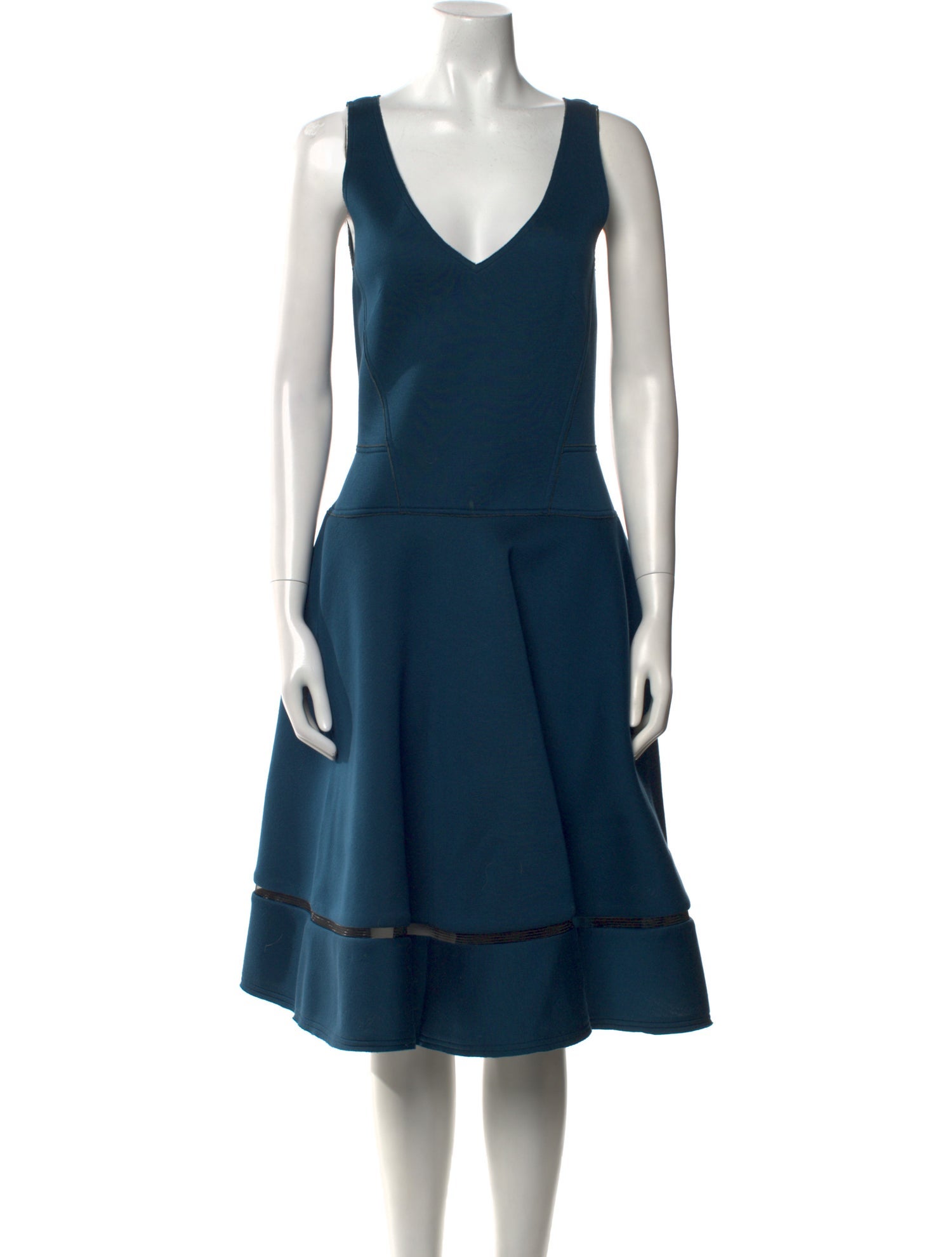 Donna Karan Neoprene Midi Length Dress