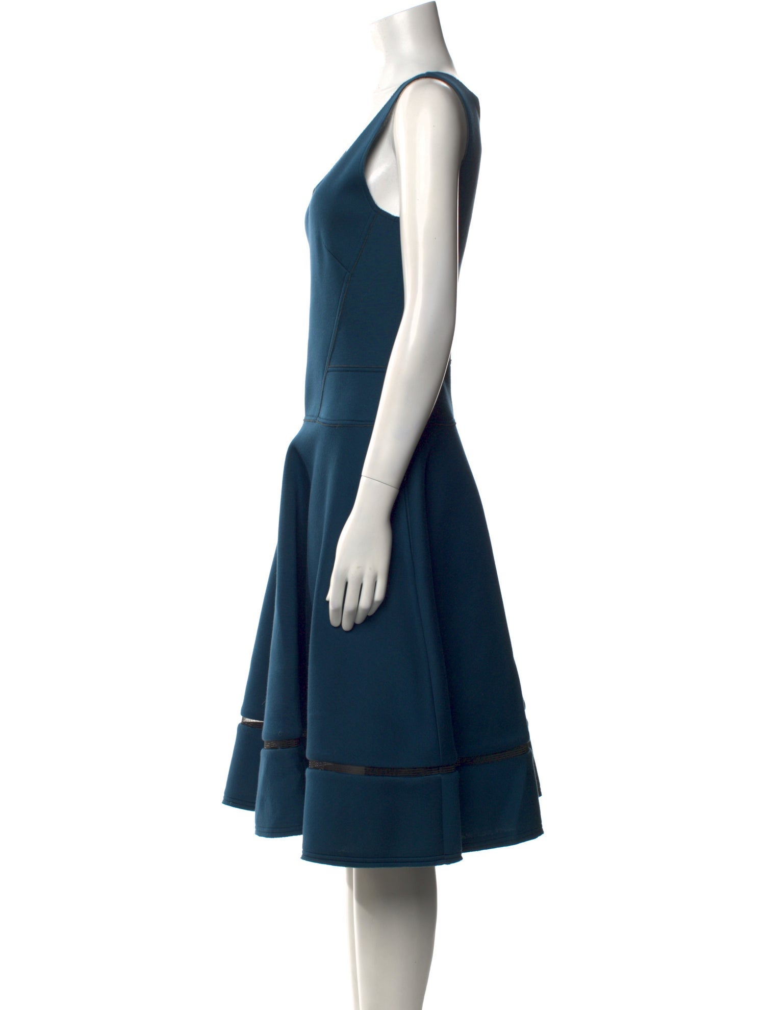 Donna Karan Neoprene Midi Length Dress