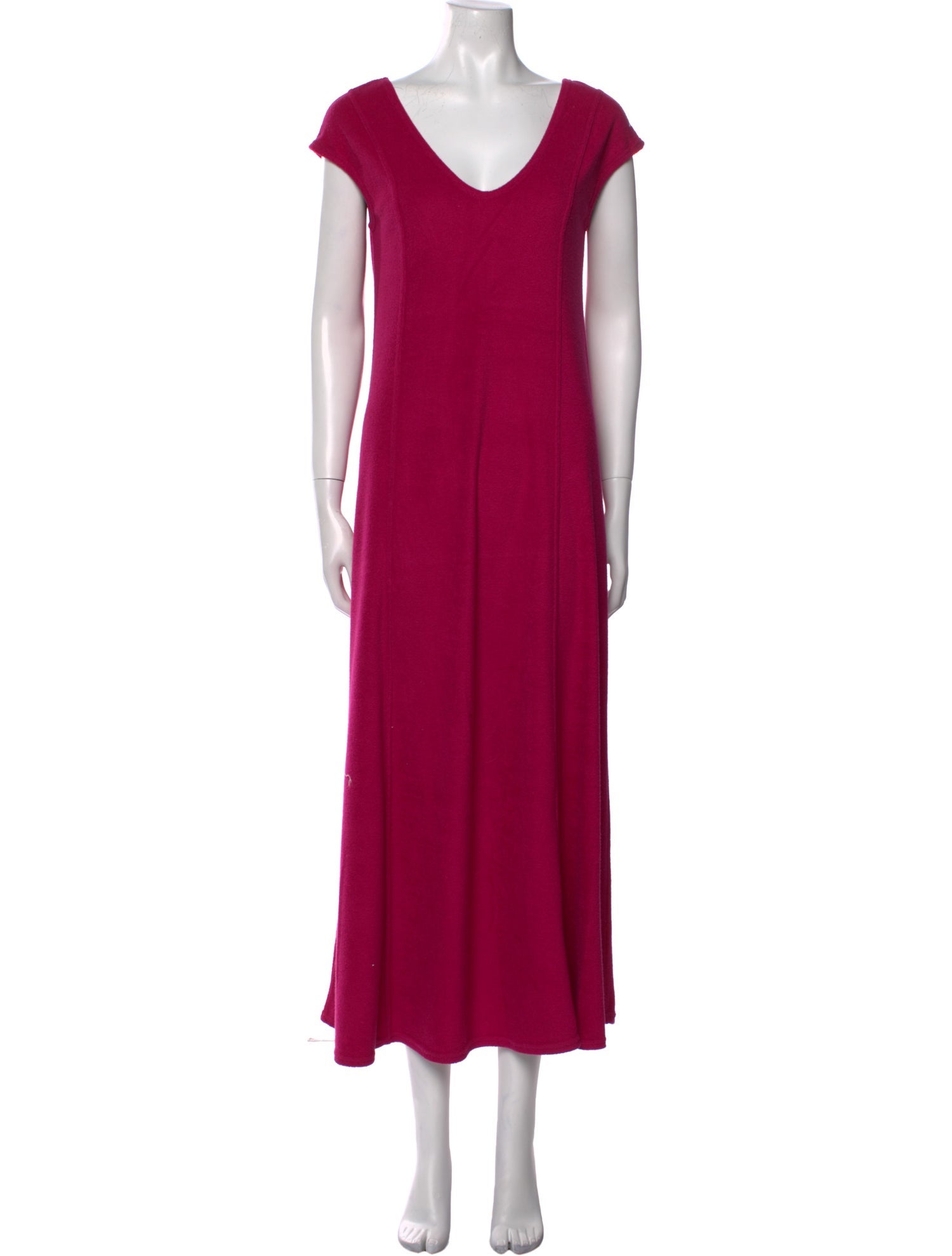 Donna Karan V-Neck Long Dress