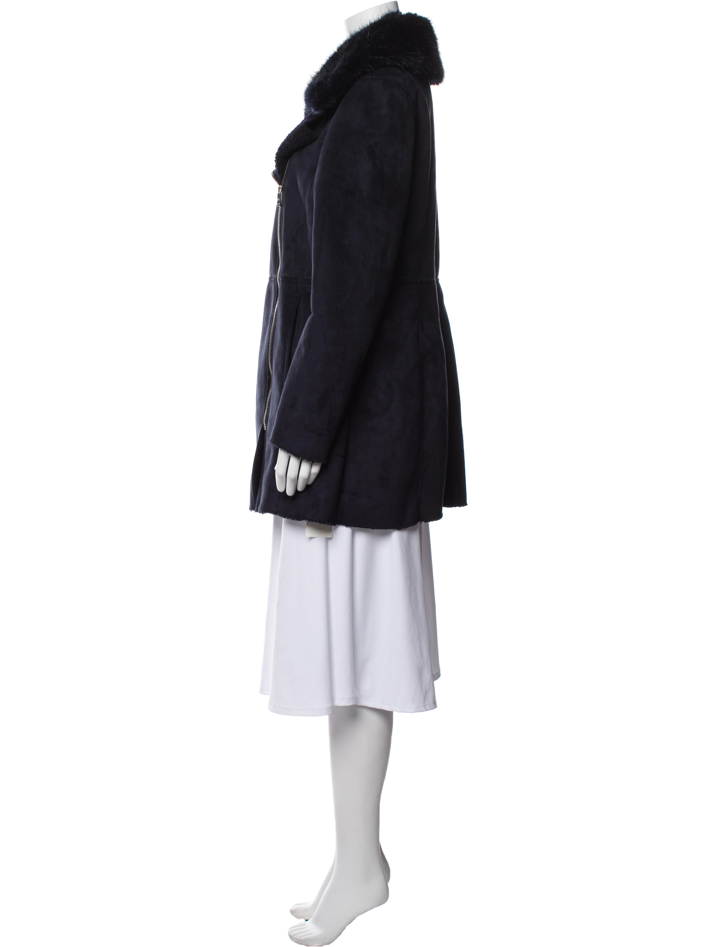 Donna Karan Faux Fur Coat