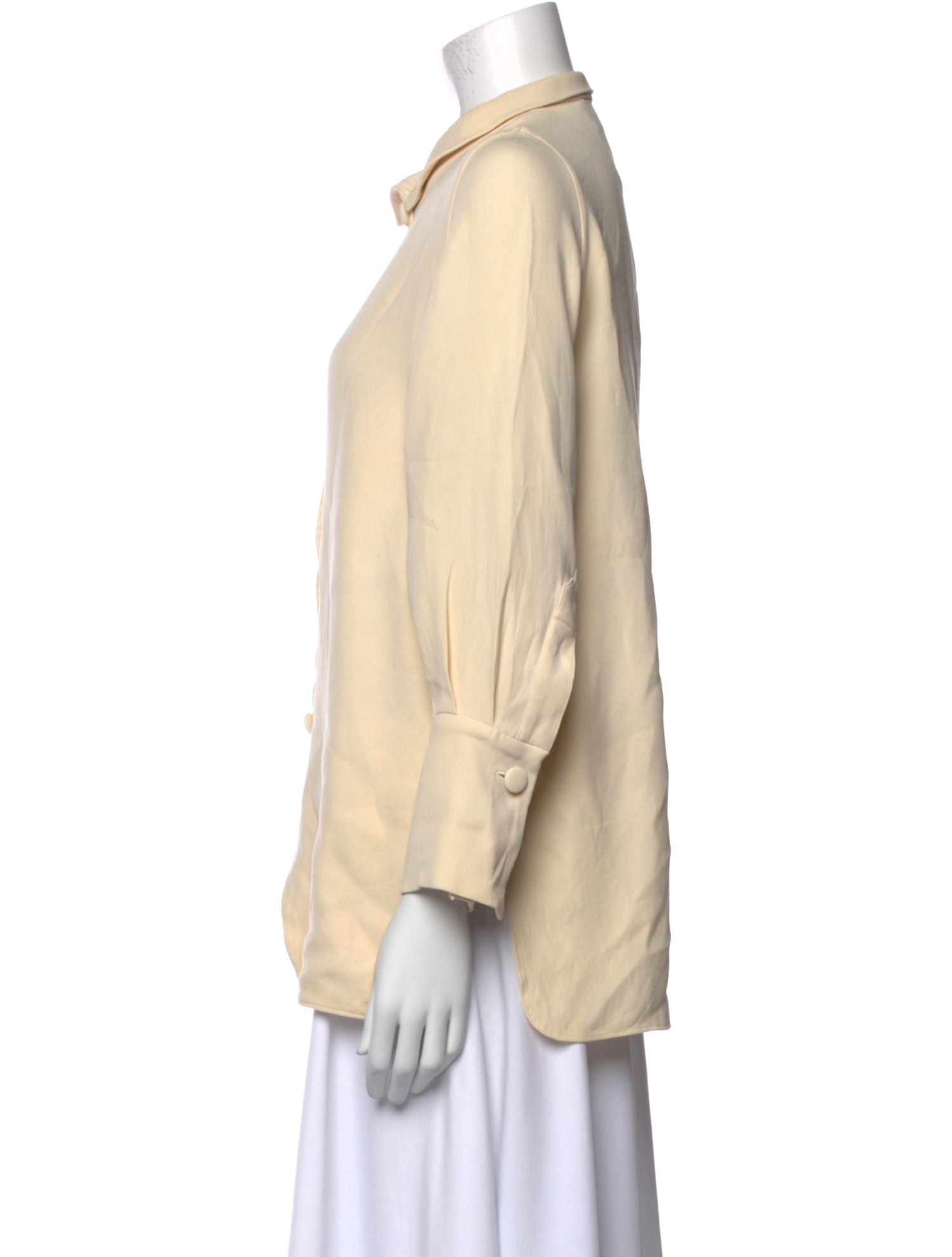 Donna Karan Vintage Silk Button-Up Top