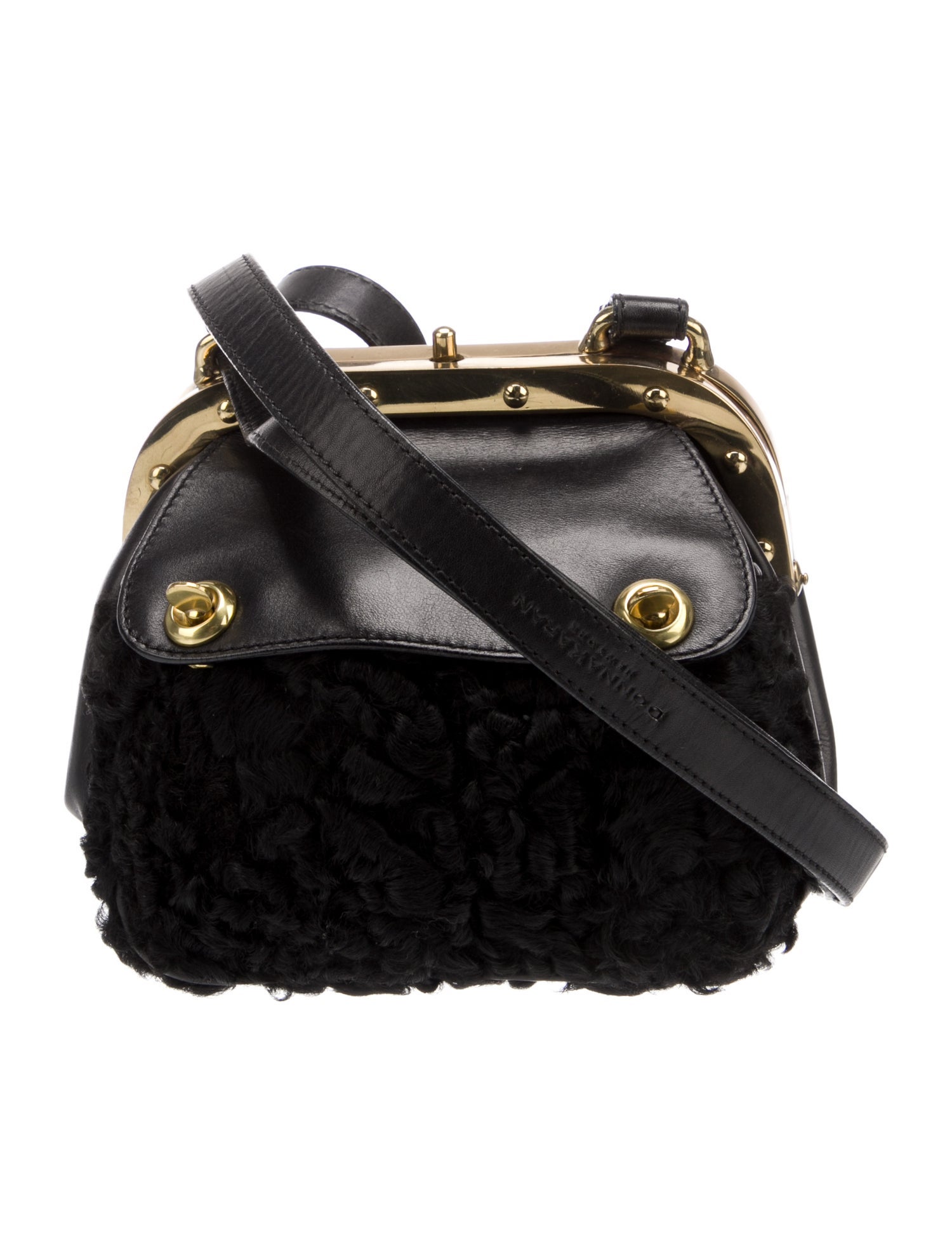 Donna Karan Fur Crossbody Bag