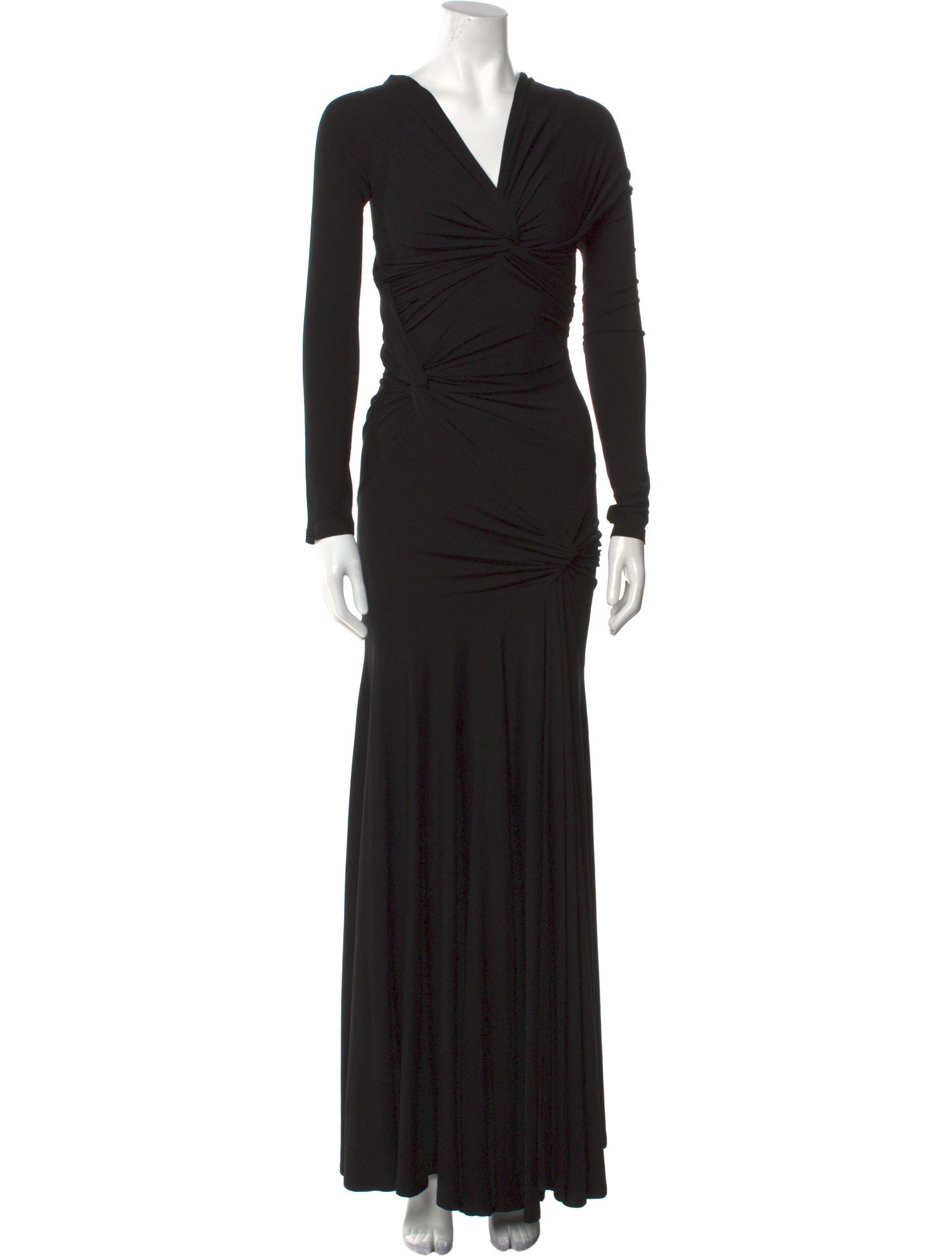 Donna Karan V-Neck Long Dress