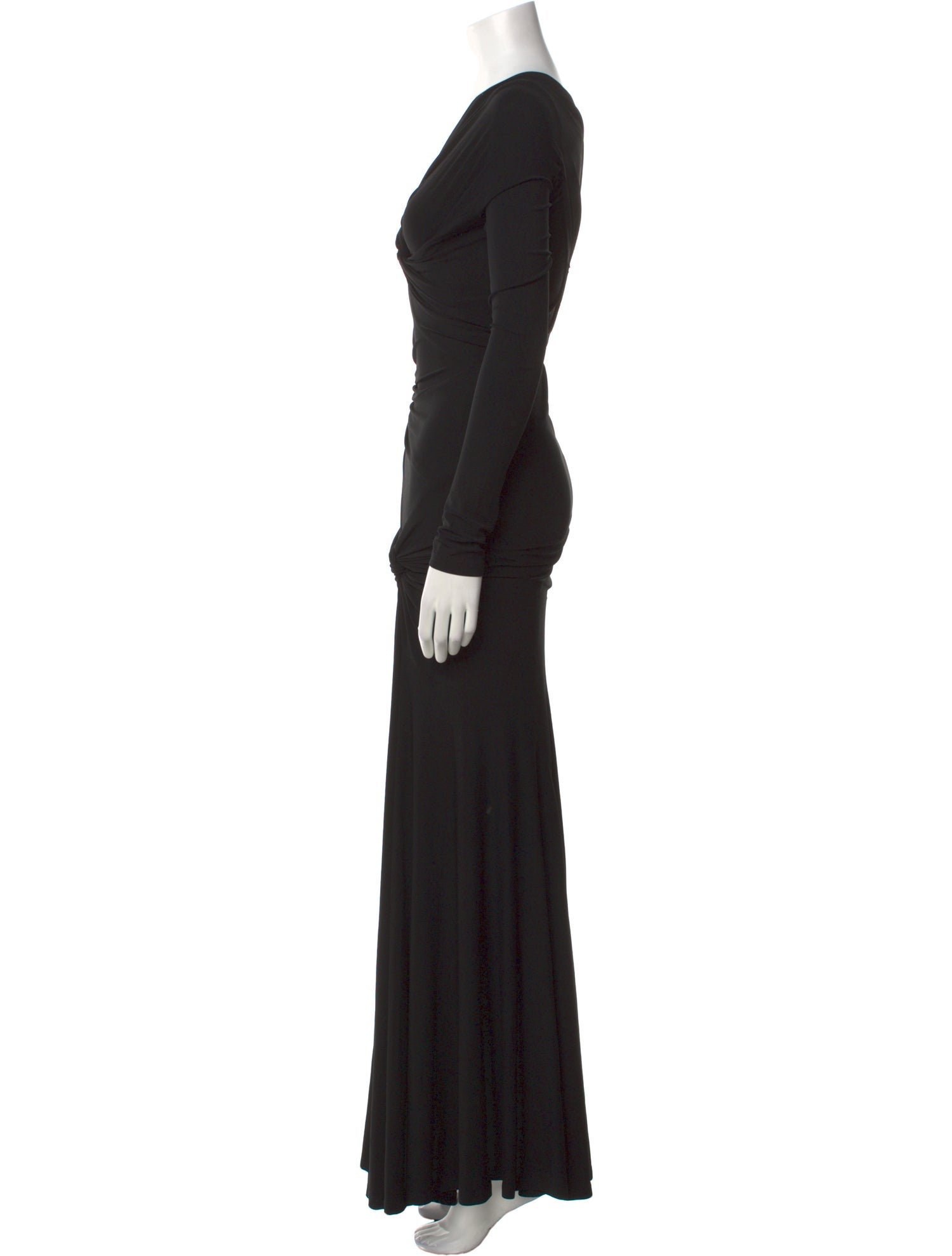 Donna Karan V-Neck Long Dress