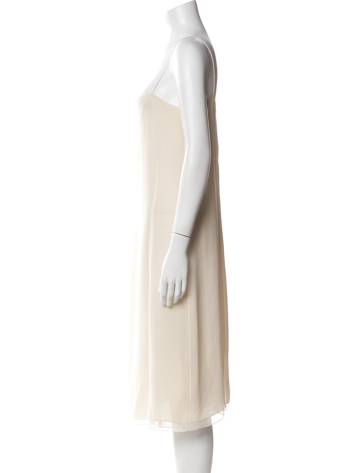 Donna Karan Square Neckline Midi Length Dress