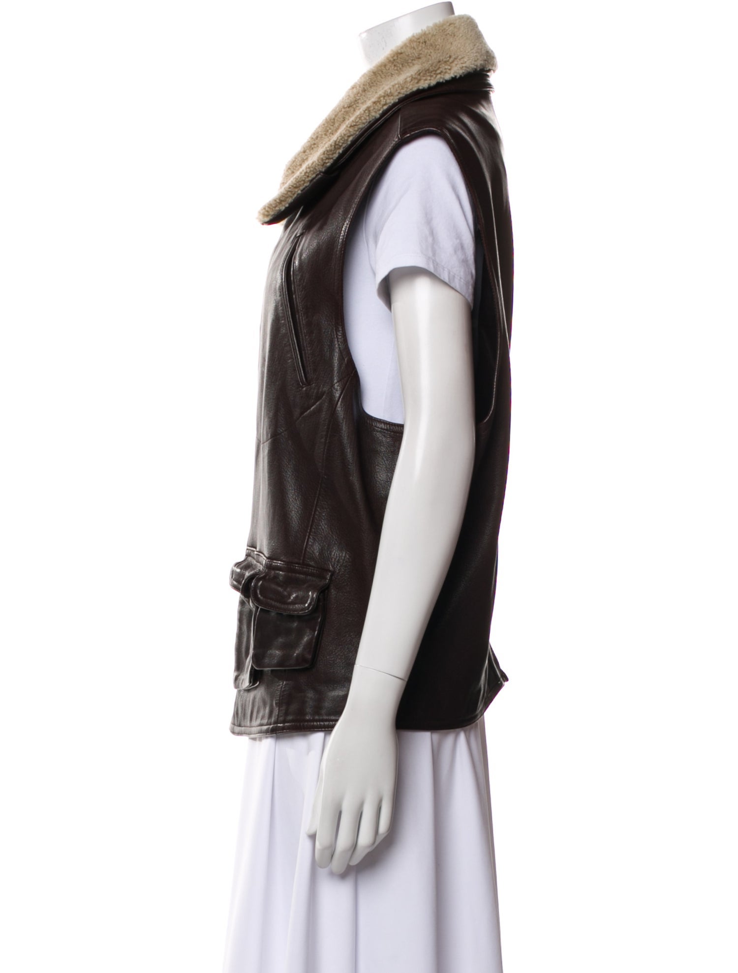 Donna Karan Leather Vest