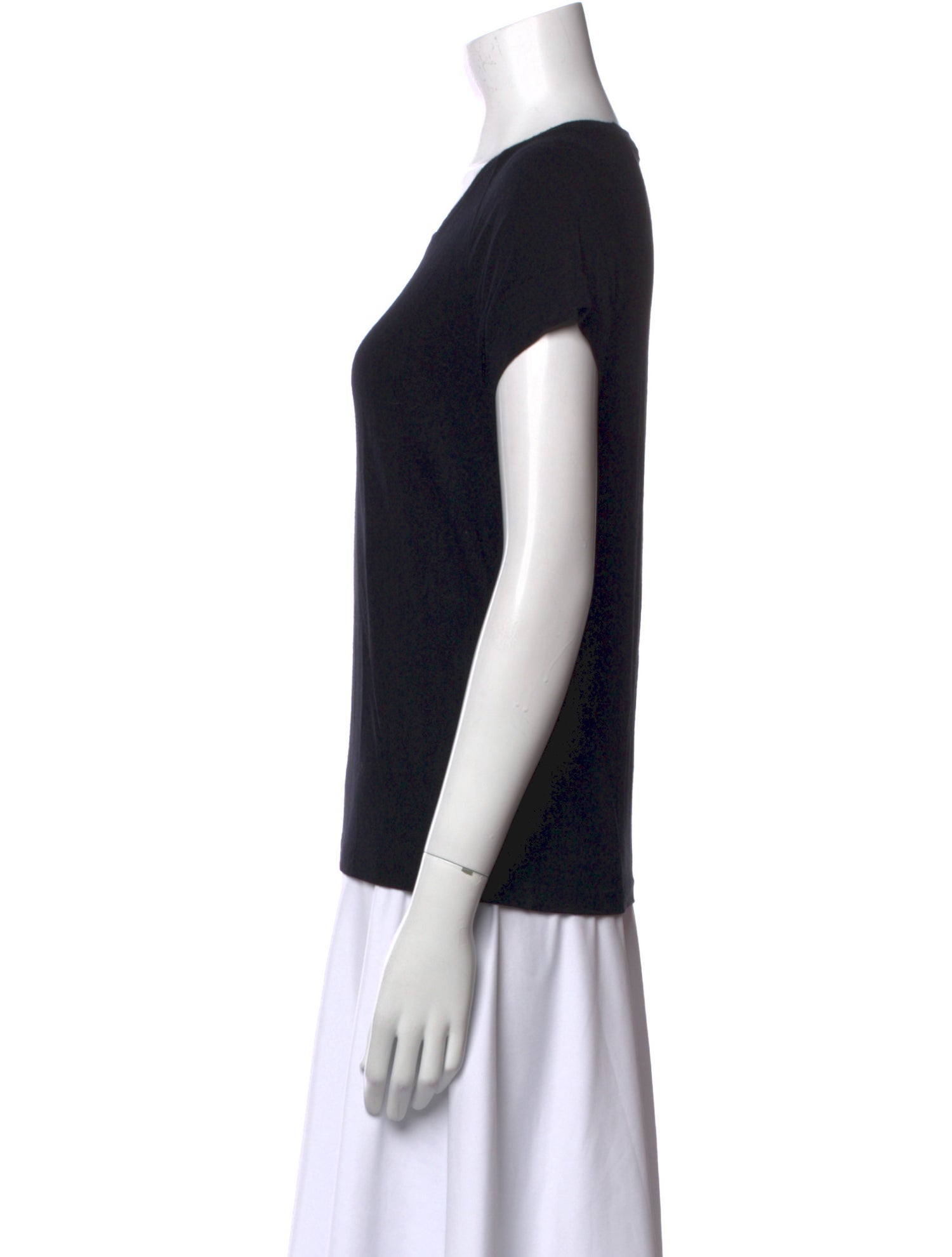 Donna Karan Scoop Neck Short Sleeve T-Shirt