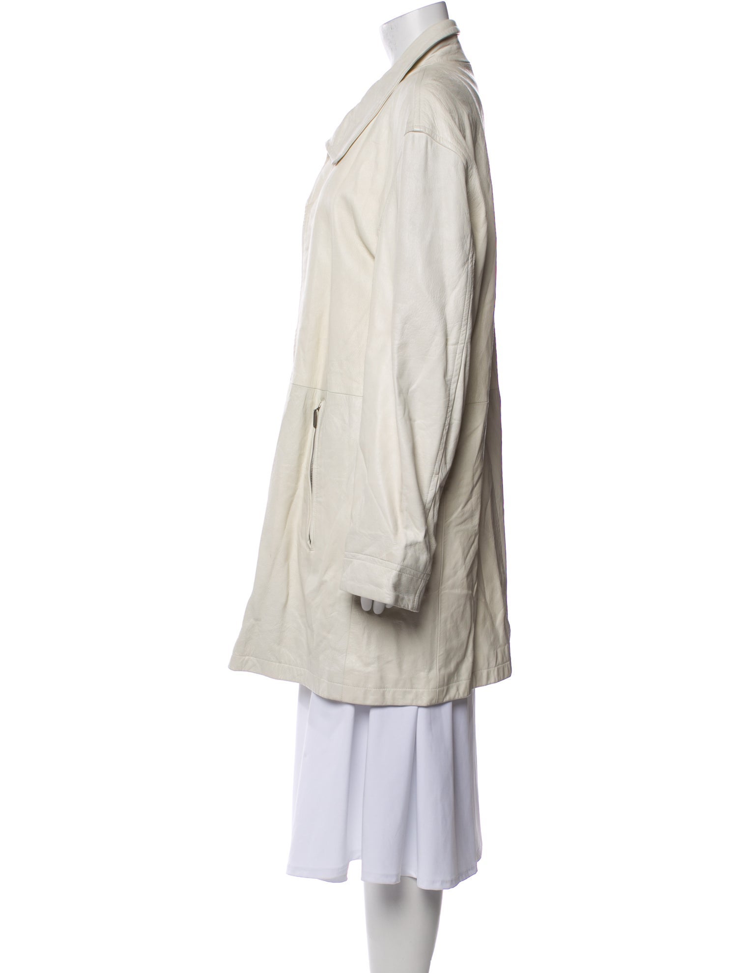 Donna Karan Vintage Leather Coat