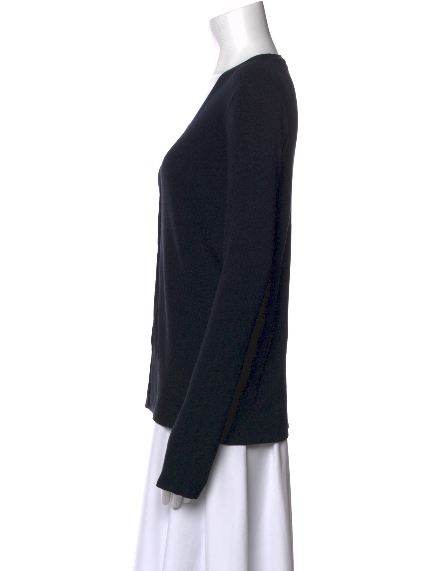 Donna Karan Silk V-Neck Top