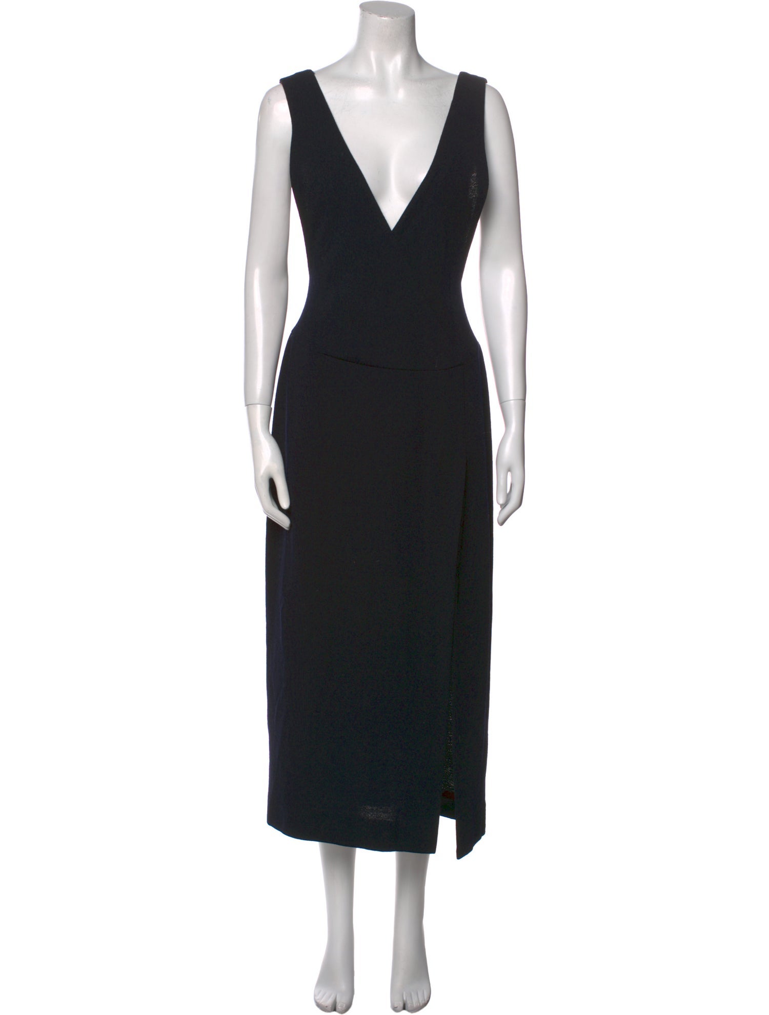 Donna Karan Wool Long Dress