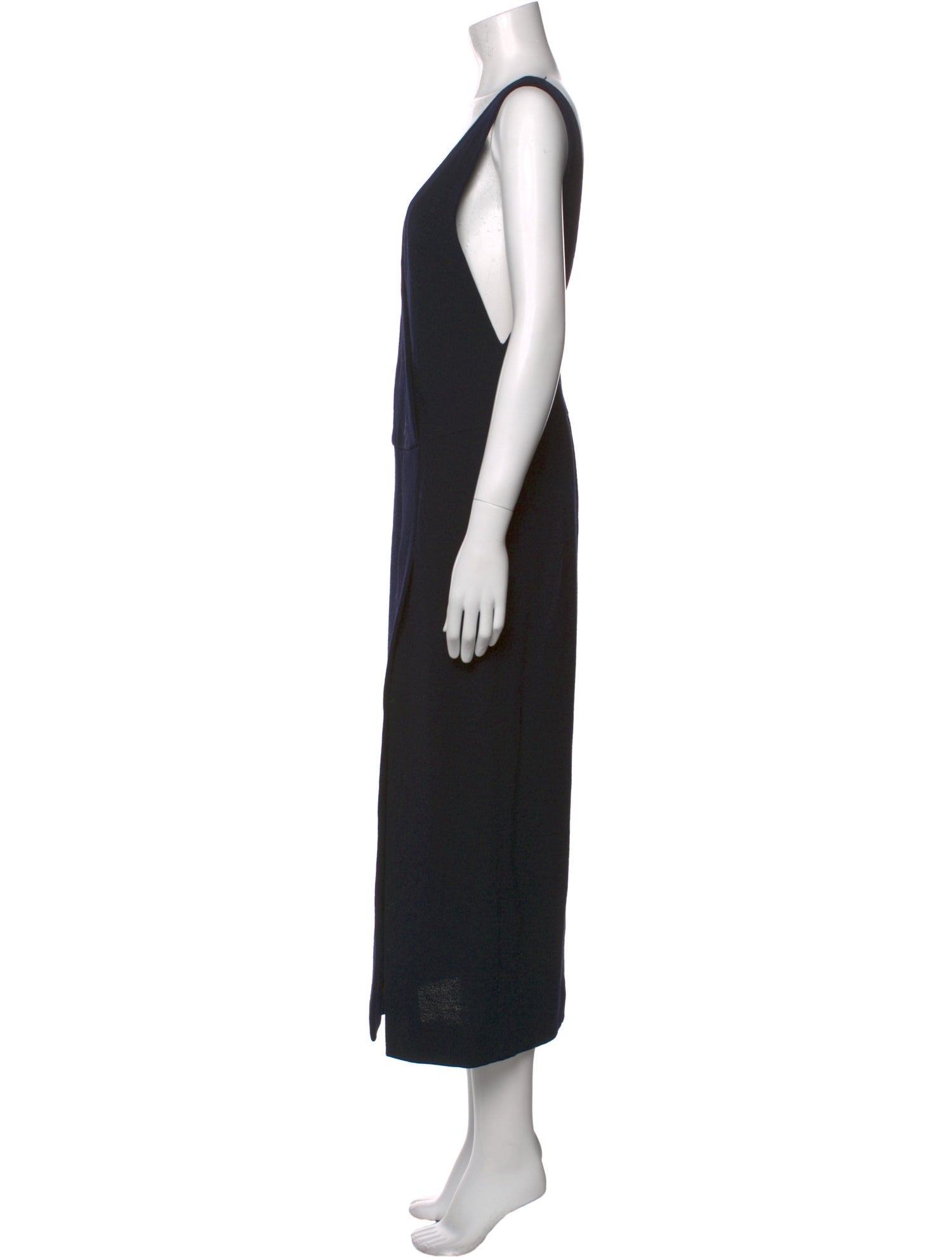 Donna Karan Wool Long Dress