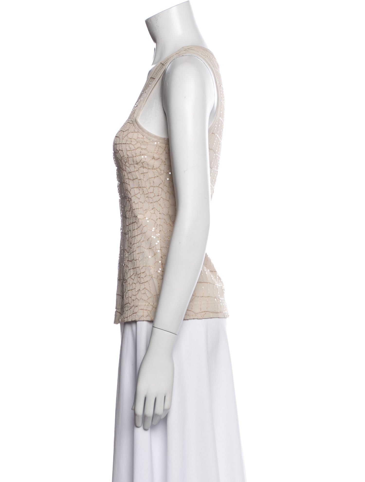Donna Karan Scoop Neck Sleeveless Top