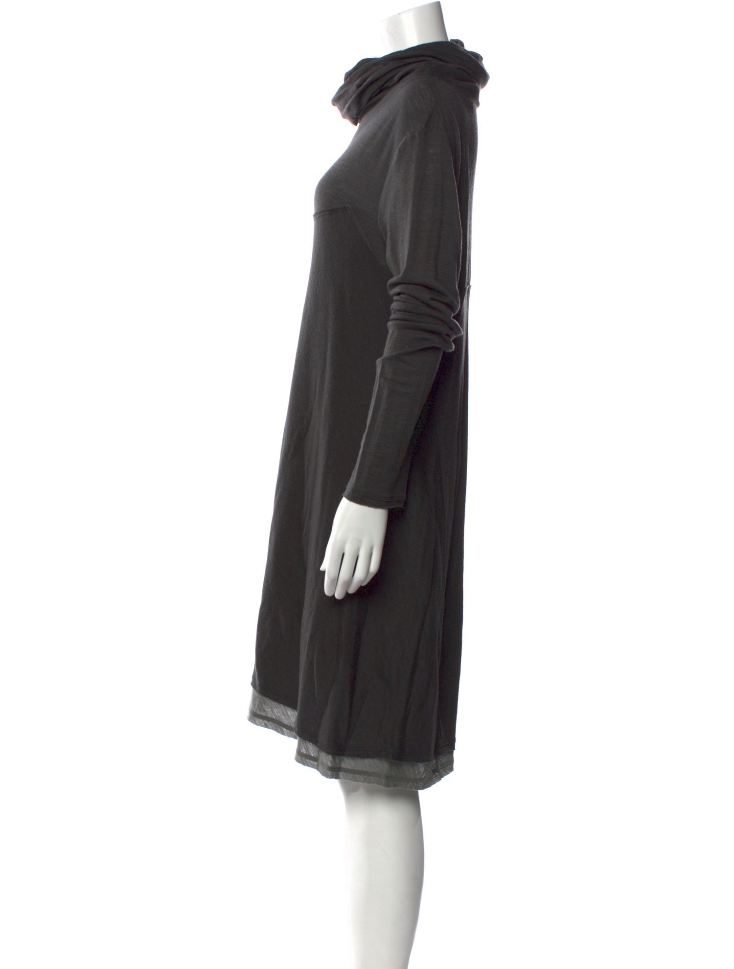 Donna Karan Wool Midi Length Dress