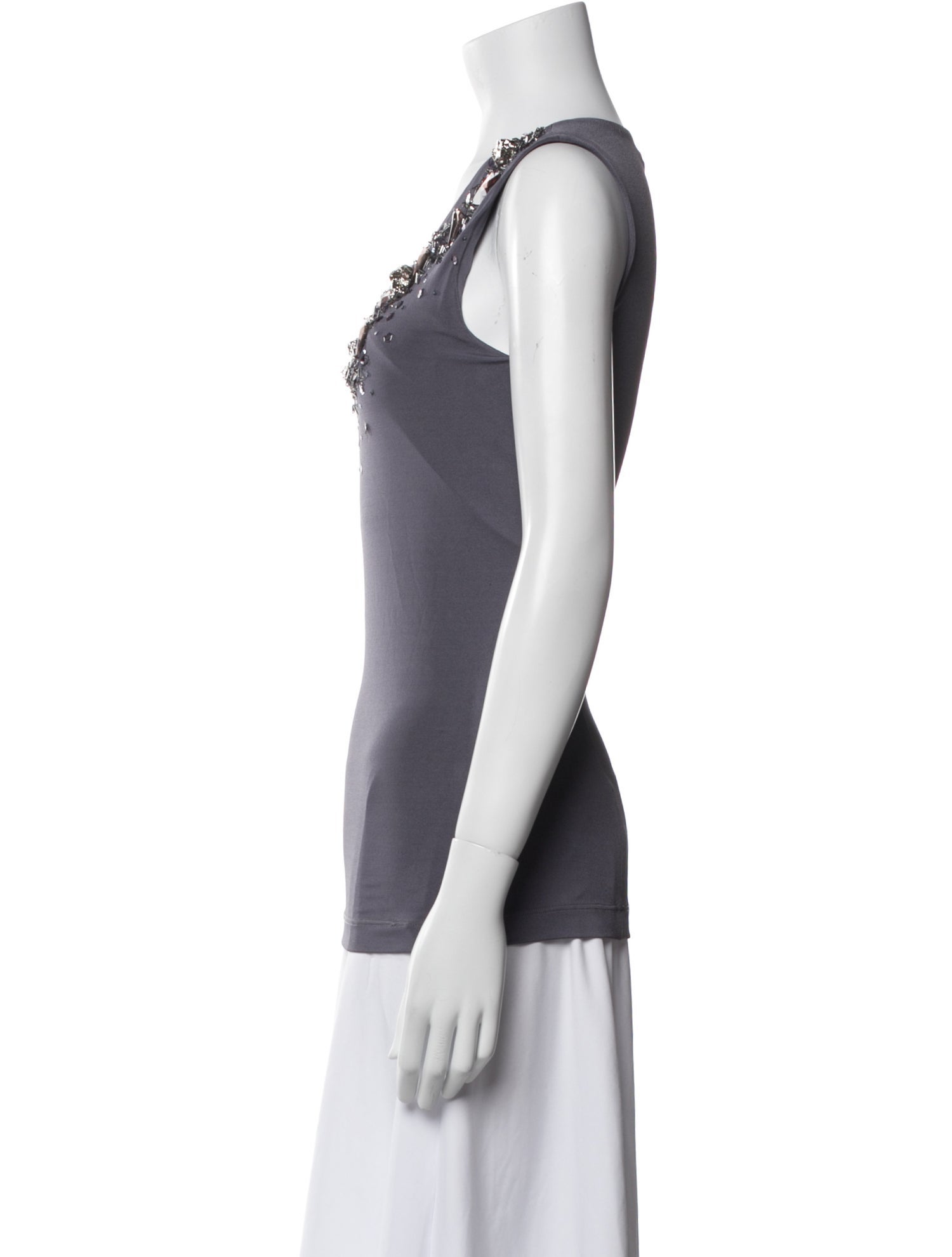 Donna Karan Scoop Neck Sleeveless Top