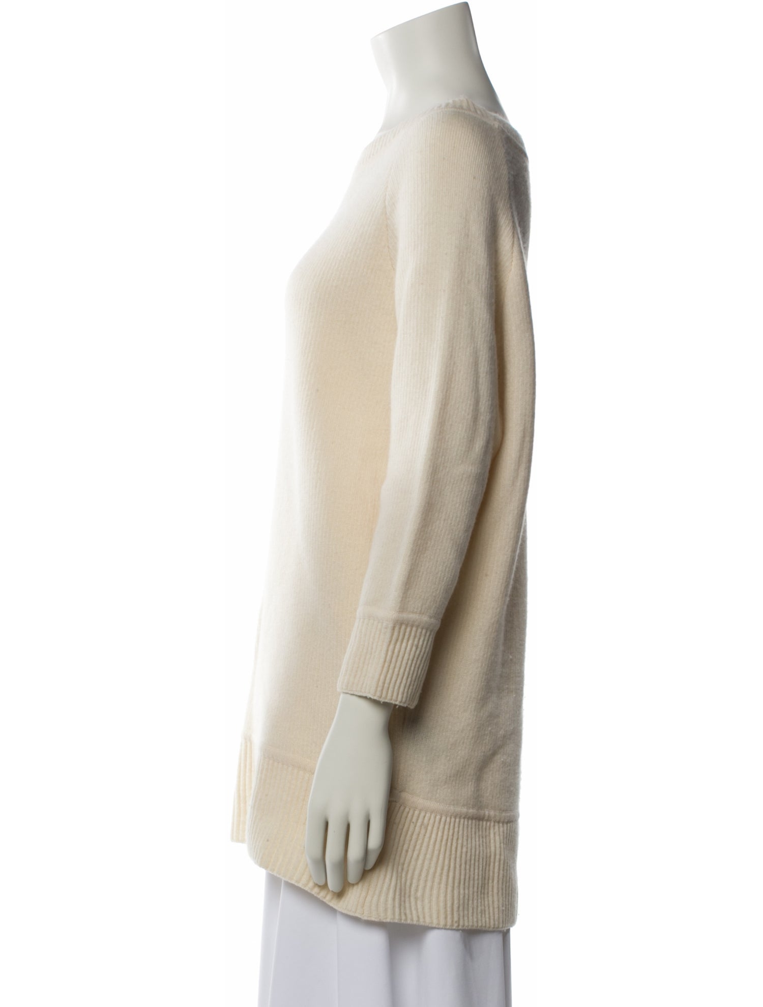 Donna Karan Cashmere Bateau Neckline Sweater