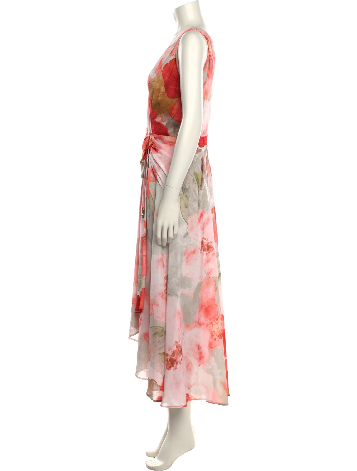 Donna Karan Floral Print Long Dress w/ Tags
