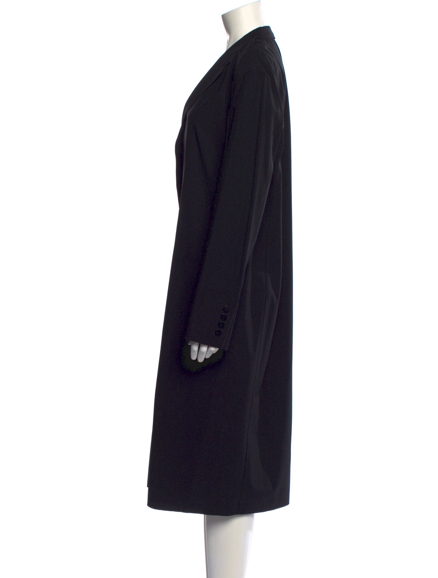 Donna Karan Wool Midi Length Dress